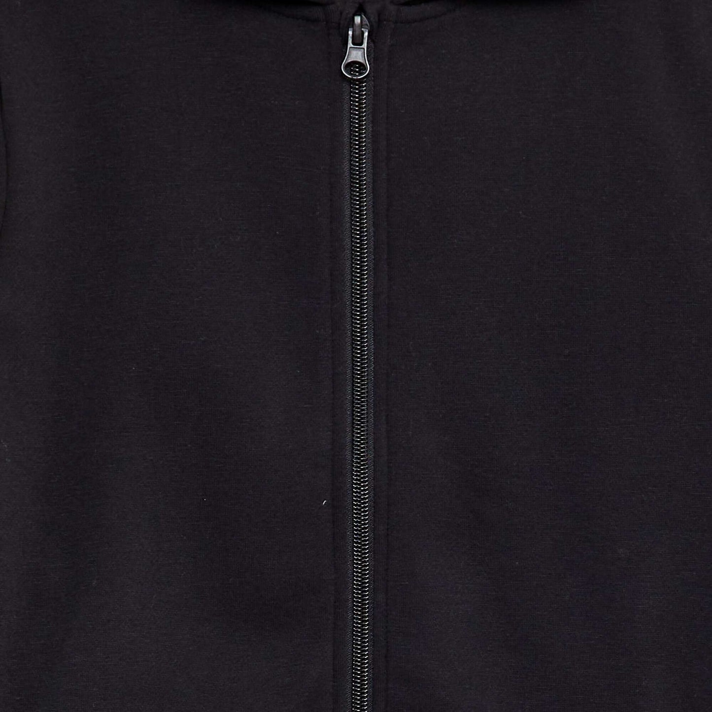 Zip-up hoodie BLACK