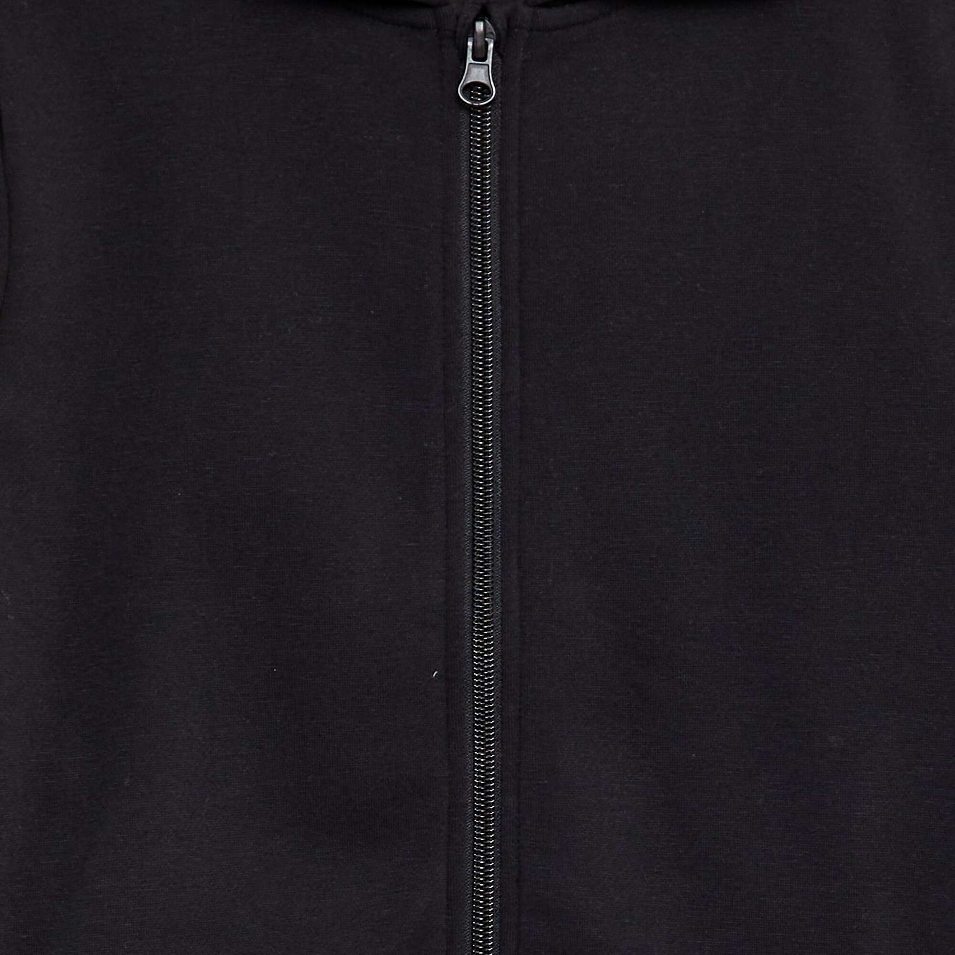 Zip-up hoodie BLACK