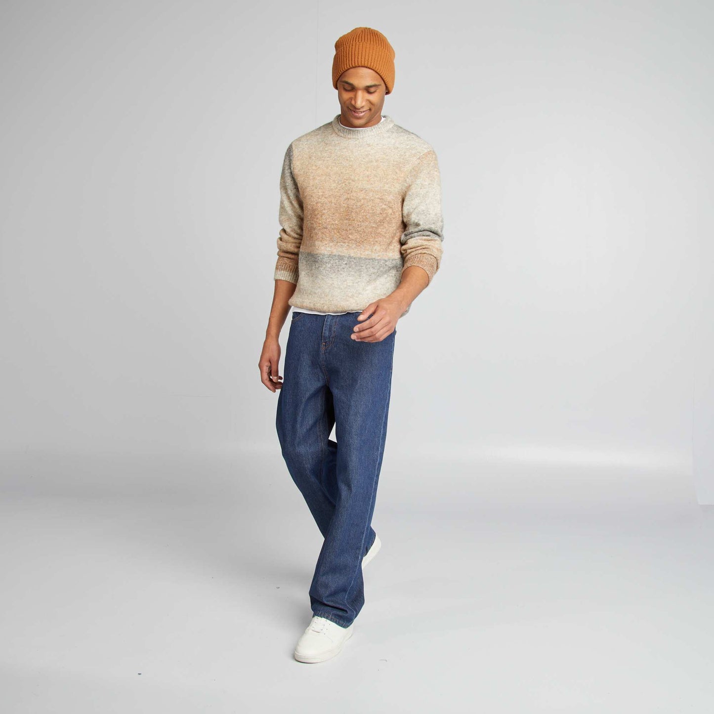 Chunky knit sweater BEIGE