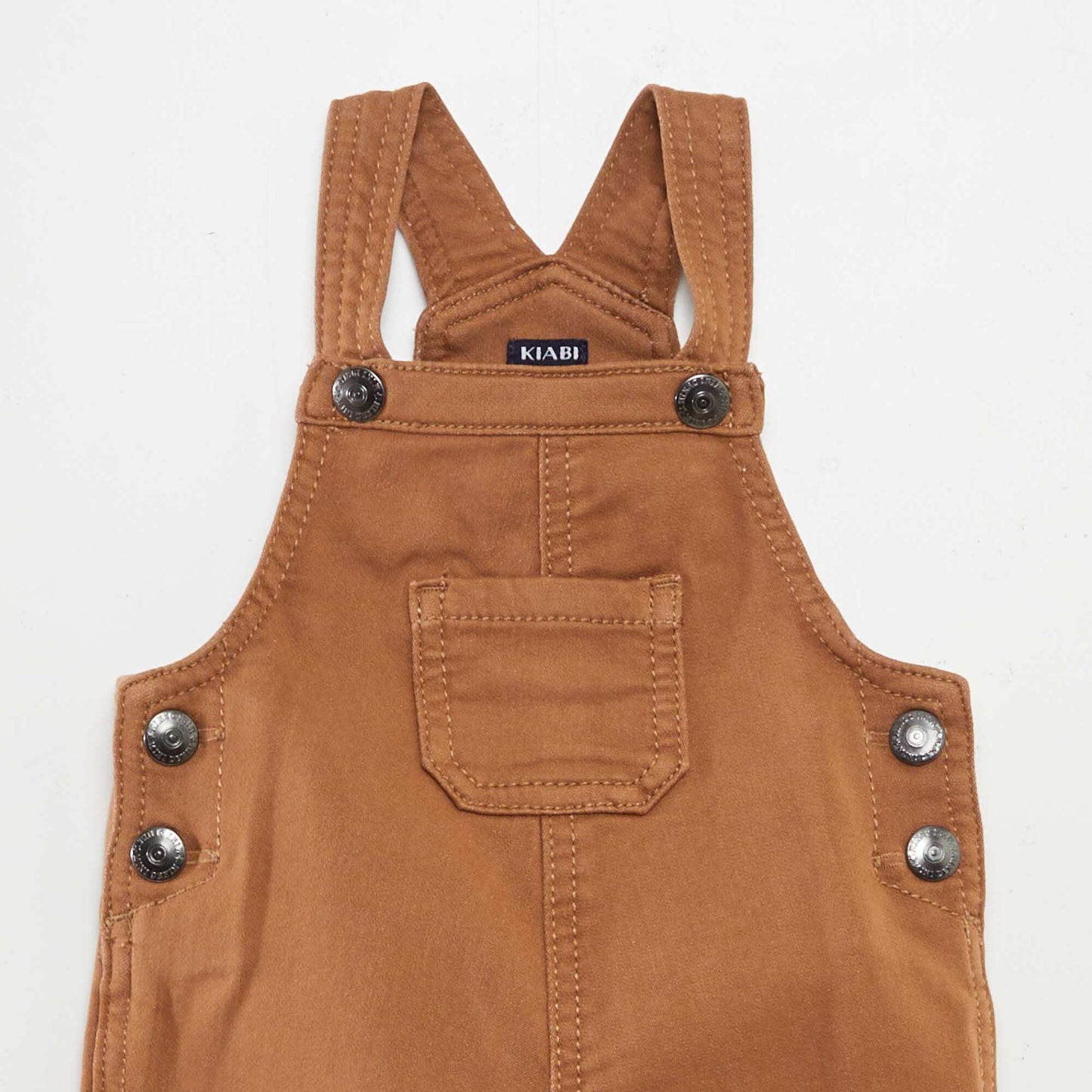 Dungarees with press-studs BEIGE