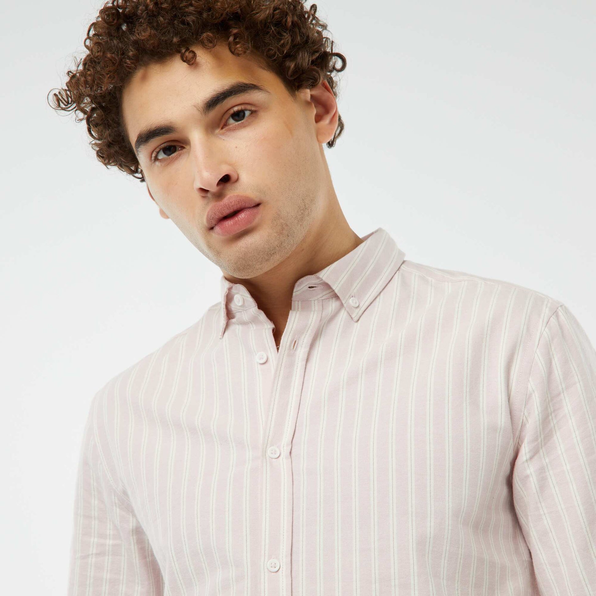 Patterned Oxford shirt PINK