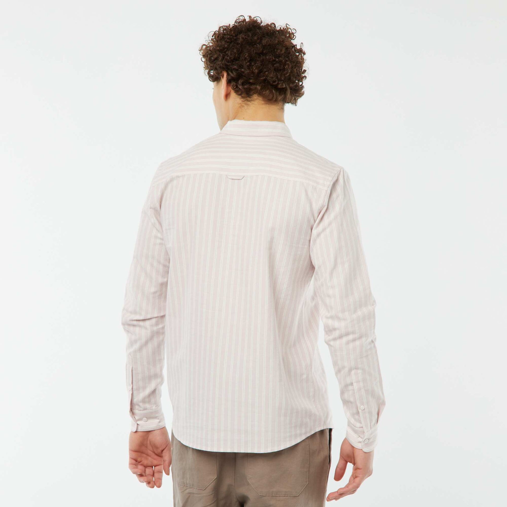 Patterned Oxford shirt PINK