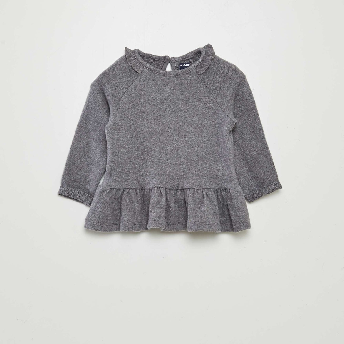 Ruffled loose-fit sweater and leggings set - 2-piece set GREY