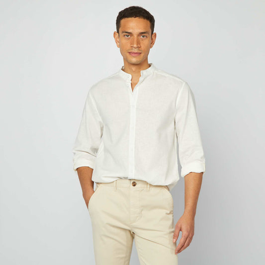 Linen and cotton shirt WHITE