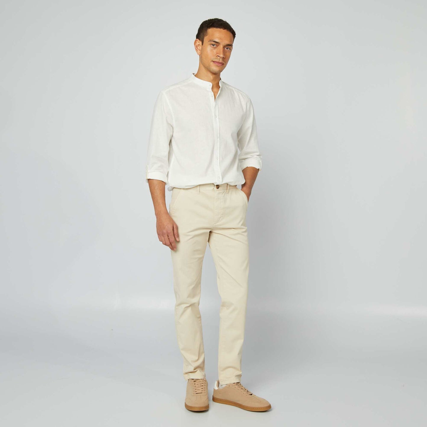 Linen and cotton shirt WHITE