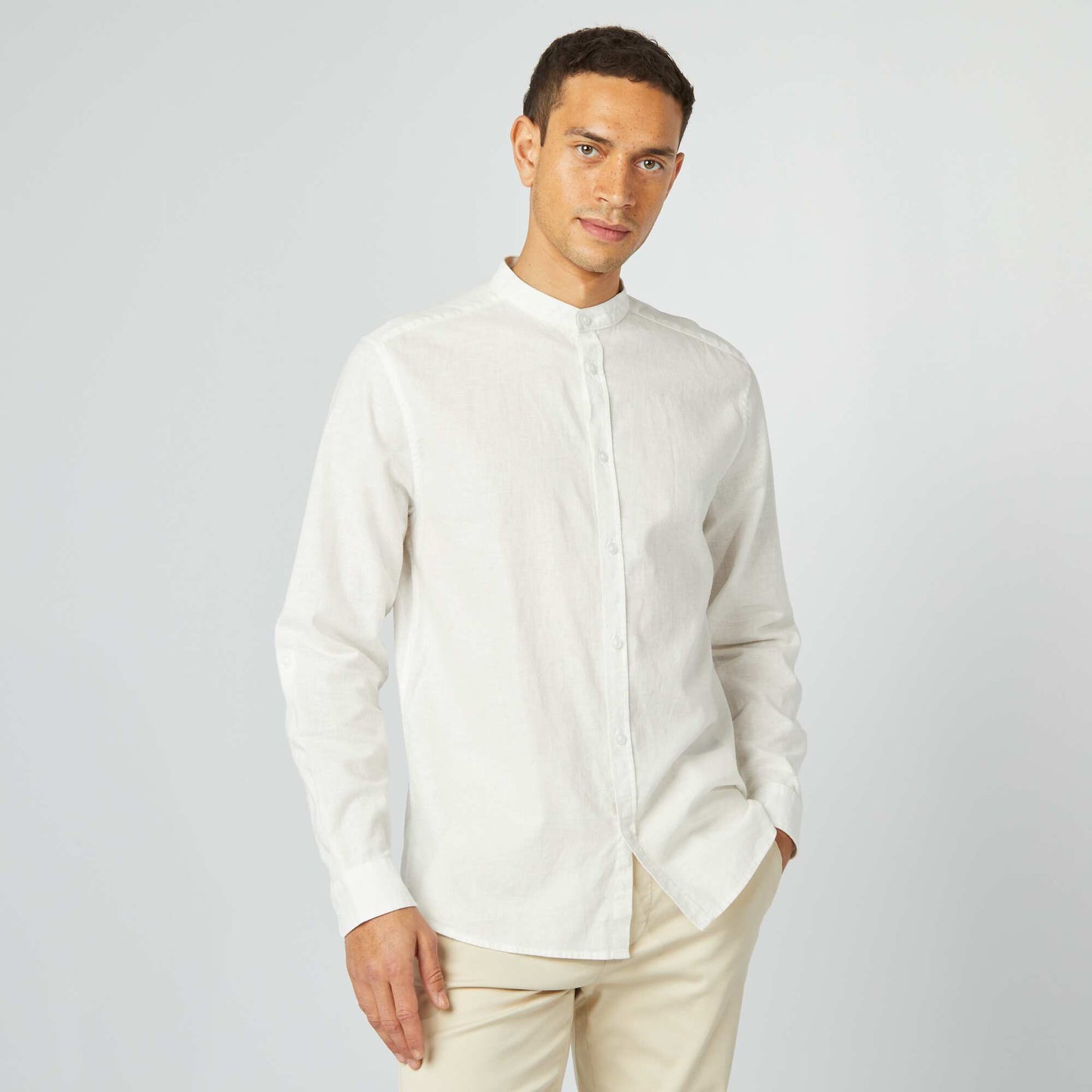 Linen and cotton shirt WHITE