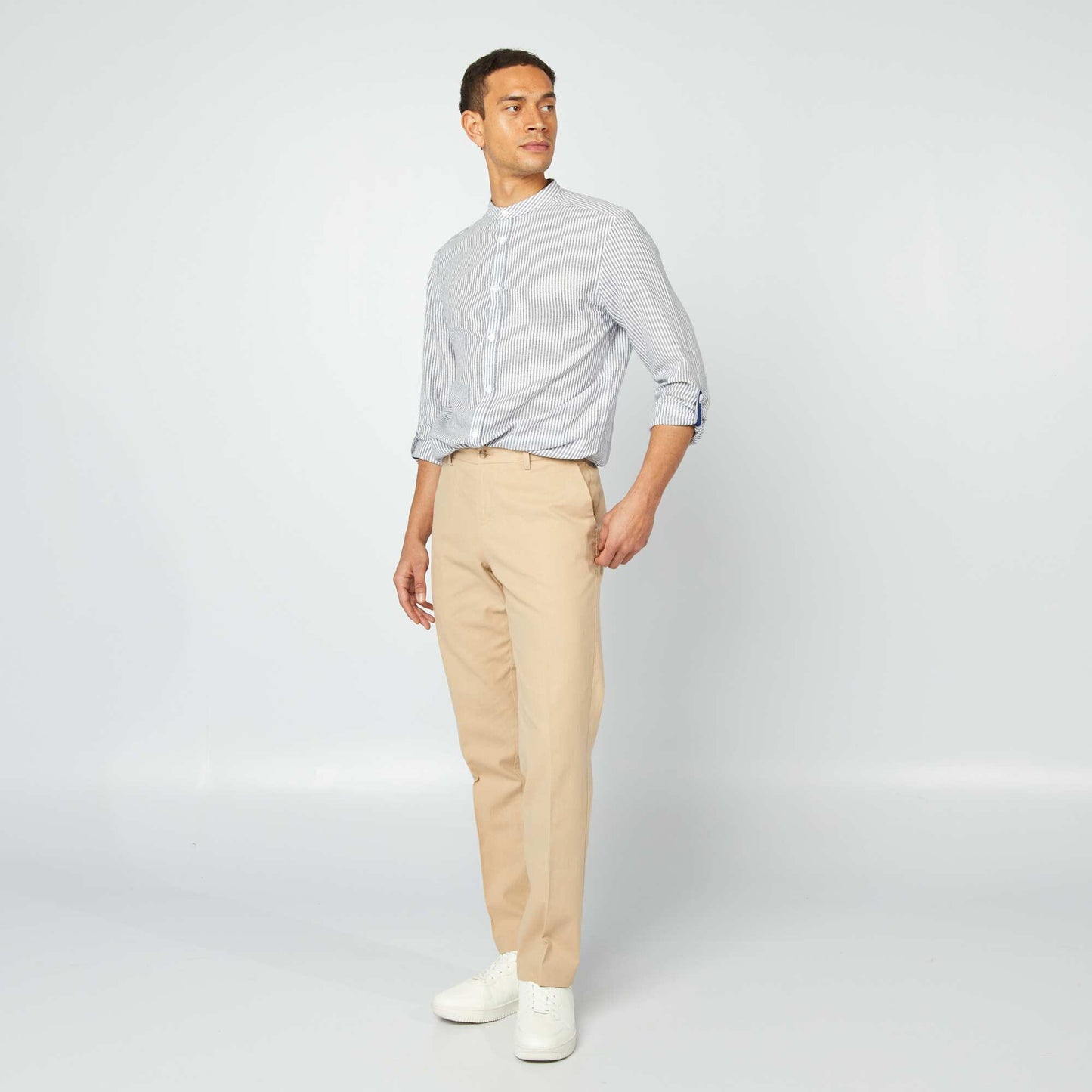 Linen and cotton shirt BLUE