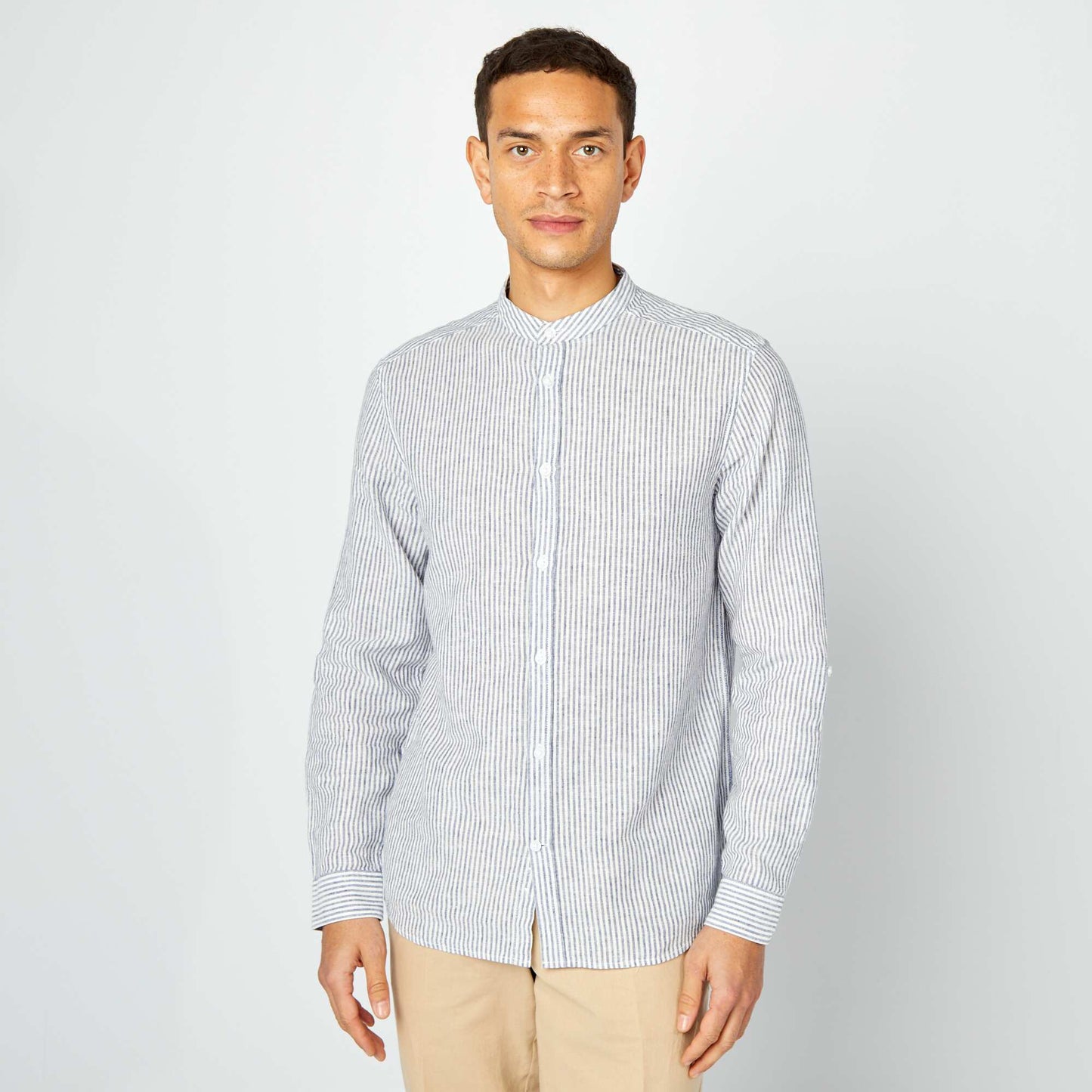 Linen and cotton shirt BLUE