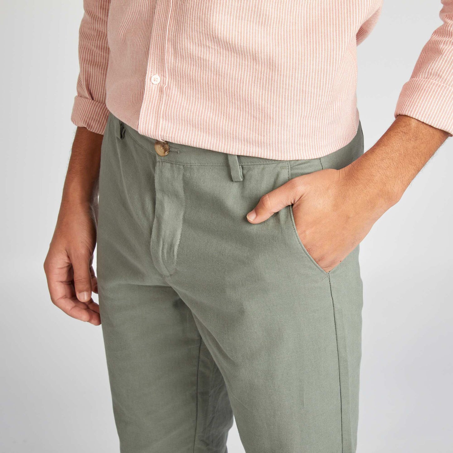 Slim-fit chinos GREEN