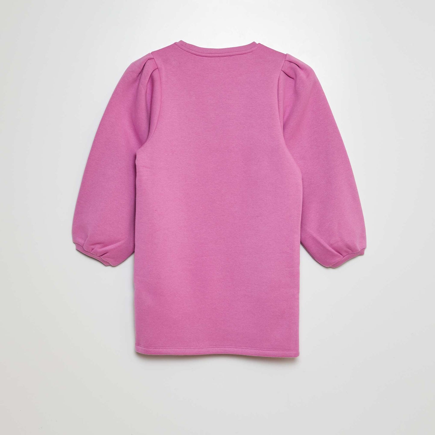 Plain sweatshirt dress pink