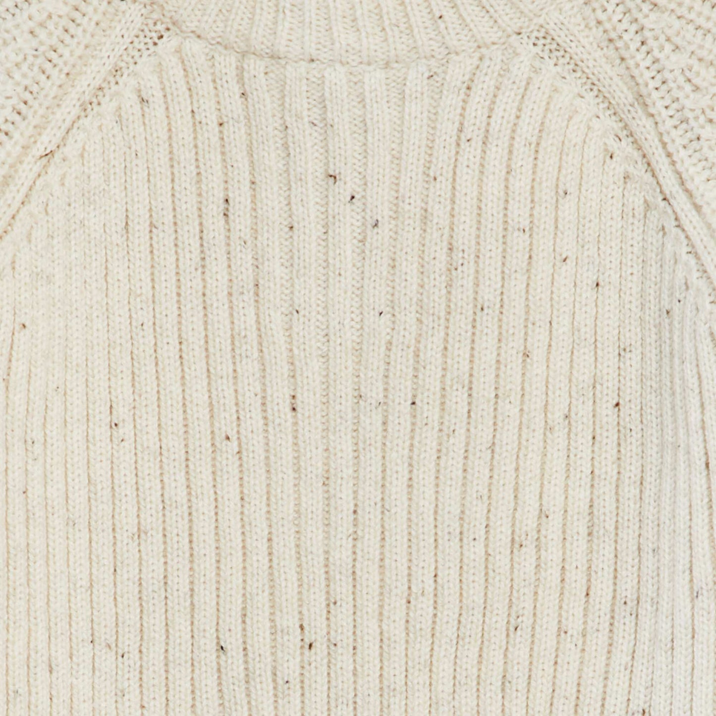 Knitted sweater with 3-button collar BEIGE