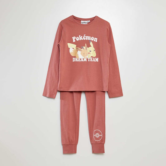 Long 'Pokémon' pyjamas - 2-piece set PINK