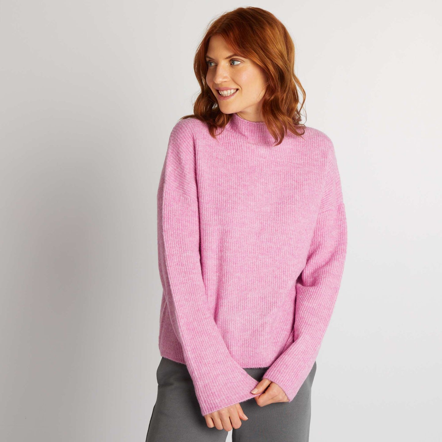 Wool-blend sweater PINK