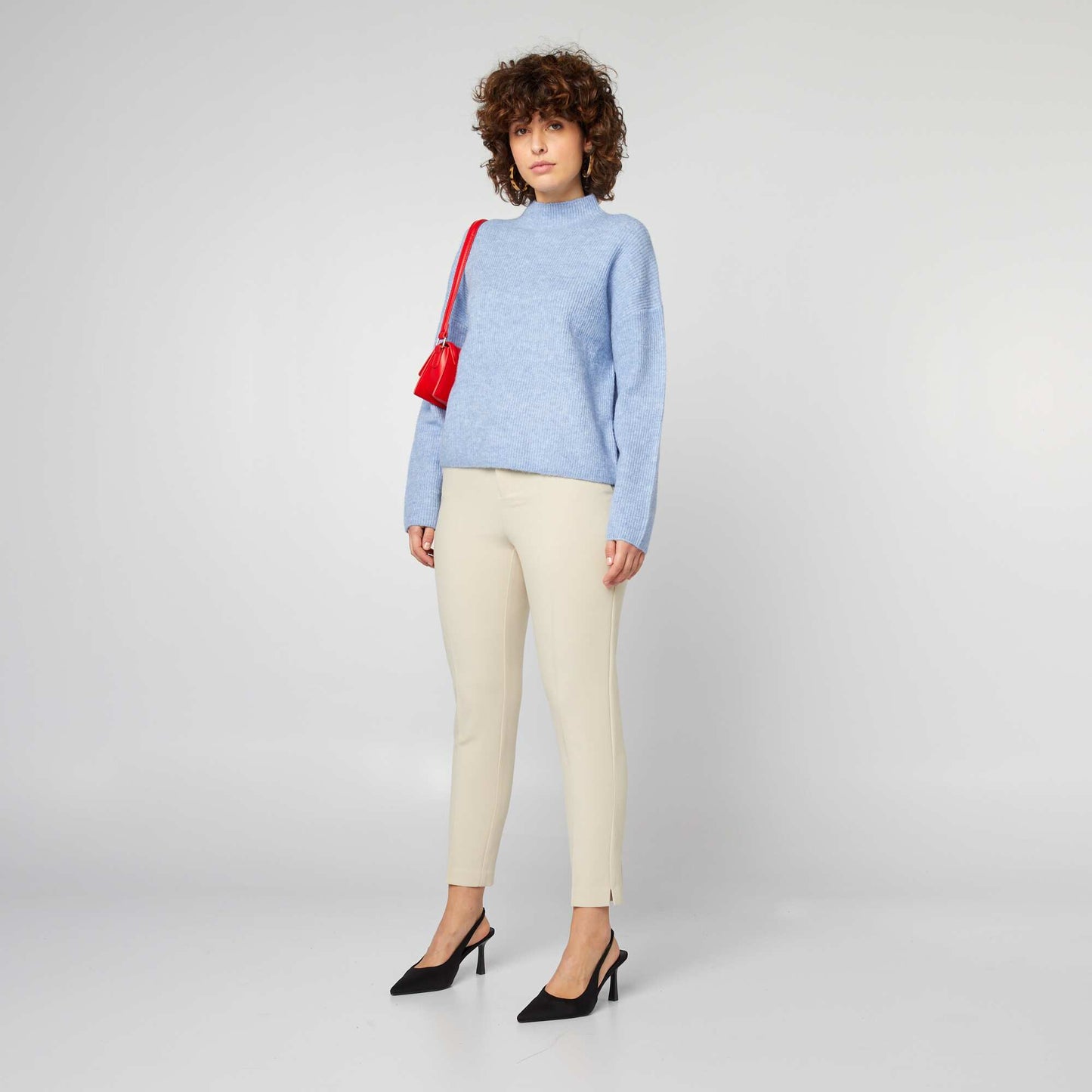 Wool-blend sweater BLUE