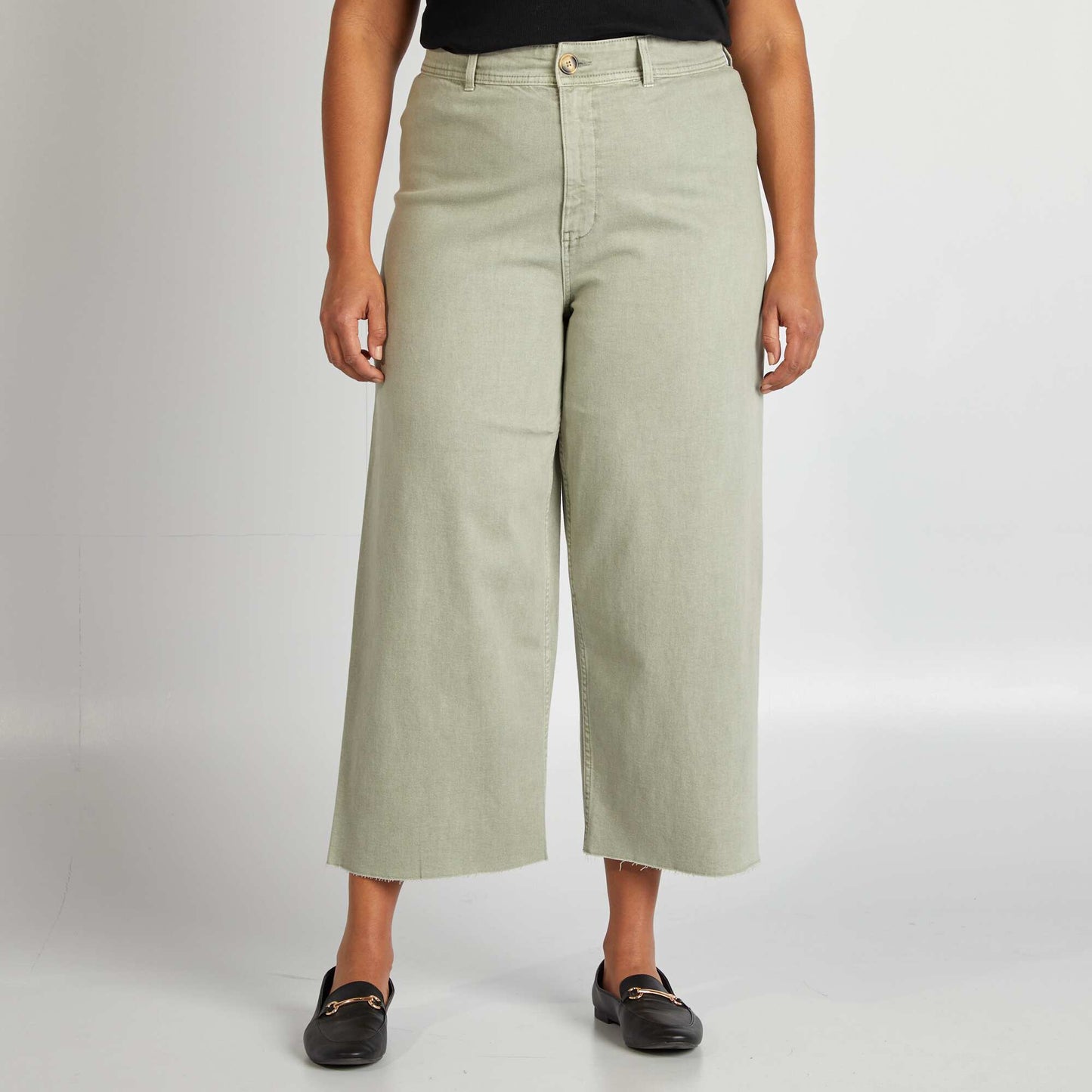 Wide-leg trousers GREEN