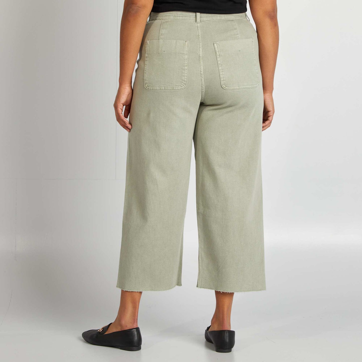 Wide-leg trousers GREEN