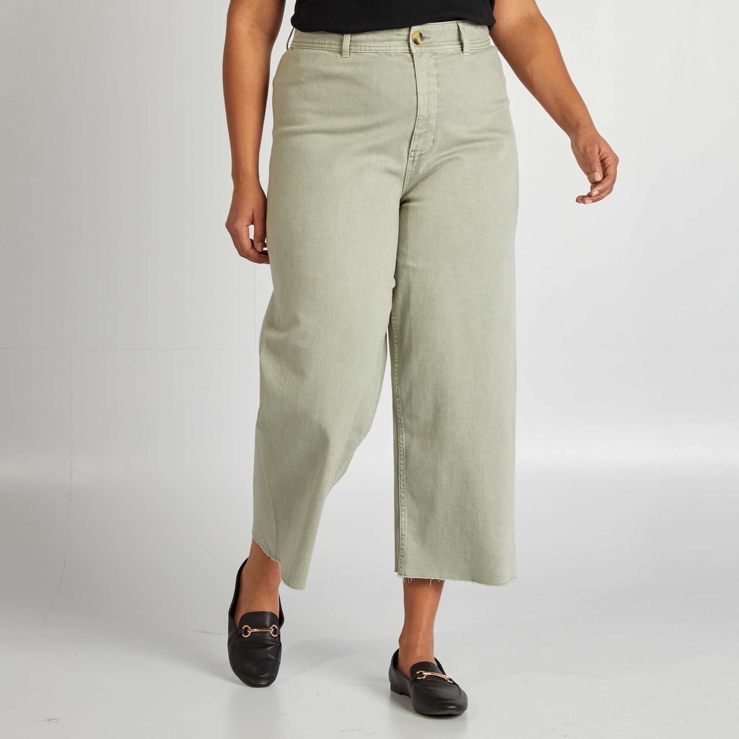 Wide-leg trousers GREEN