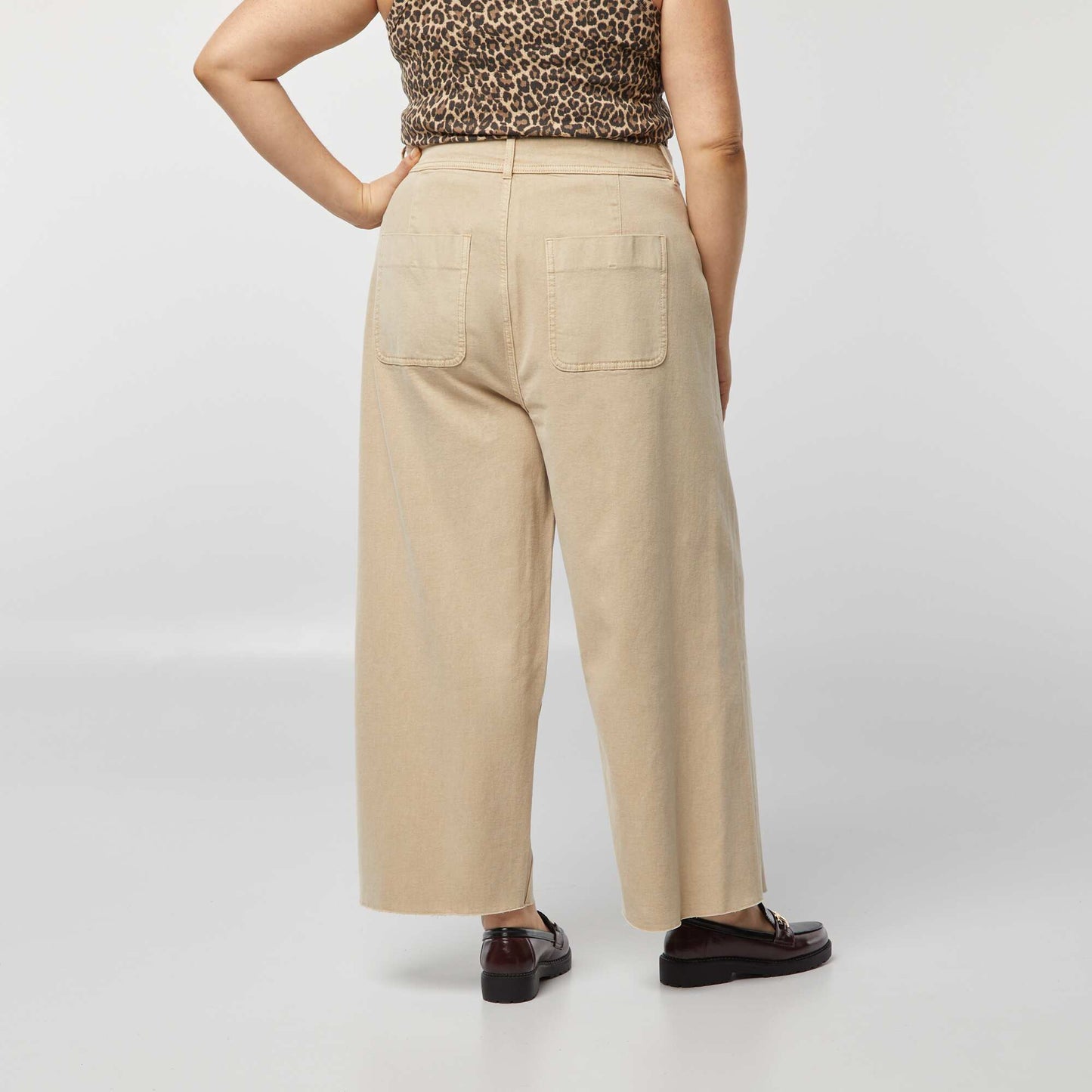 Wide-leg trousers BEIGE