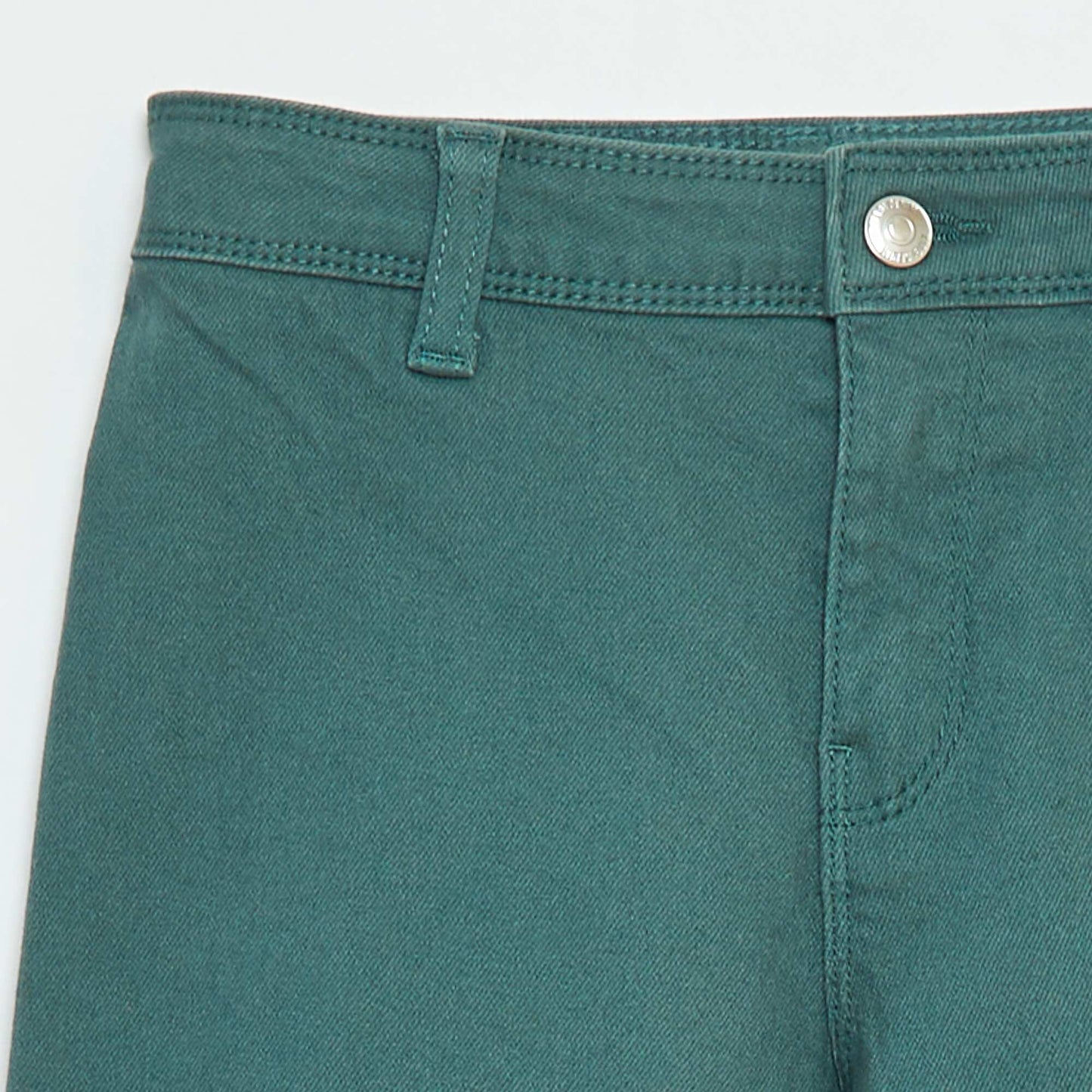 Wide-leg denim trousers GREEN