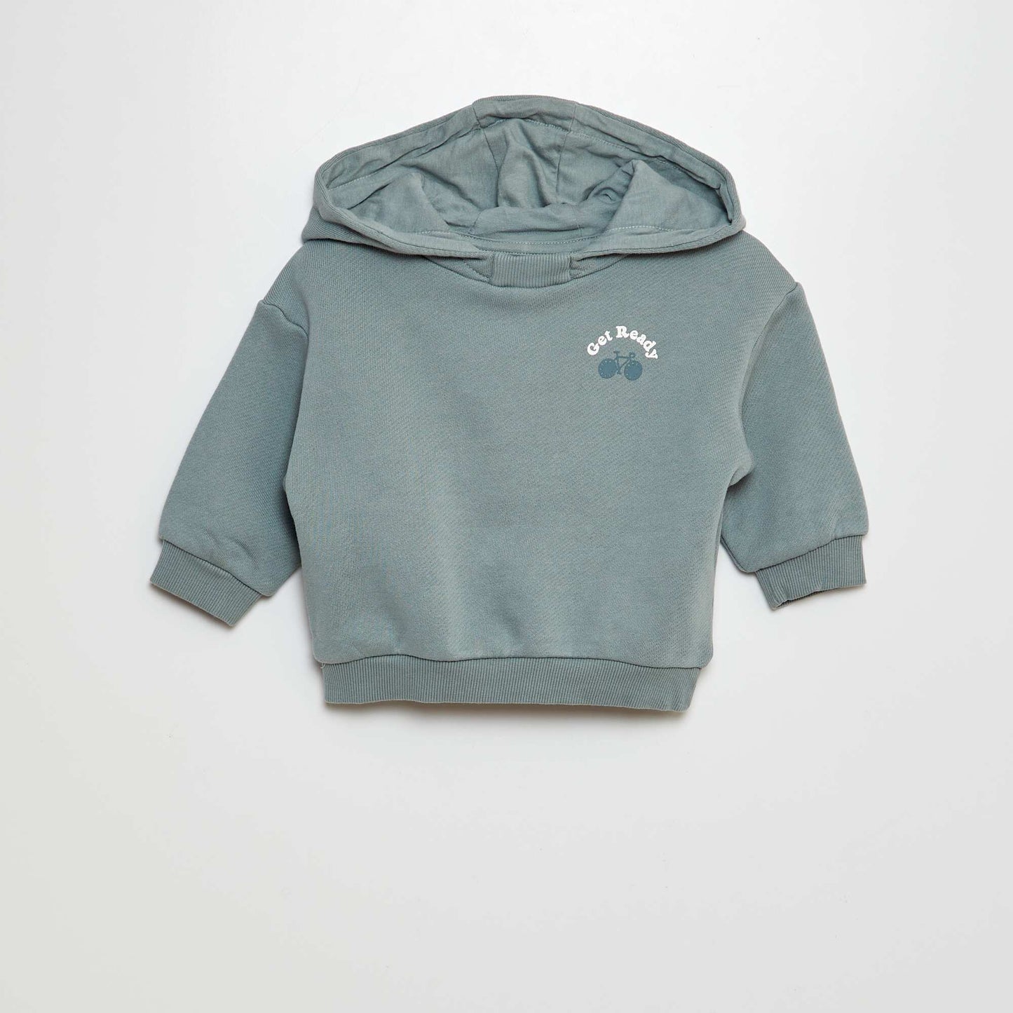 French terry hoodie BLUE