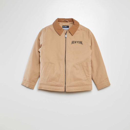 Cropped New York jacket BEIGE