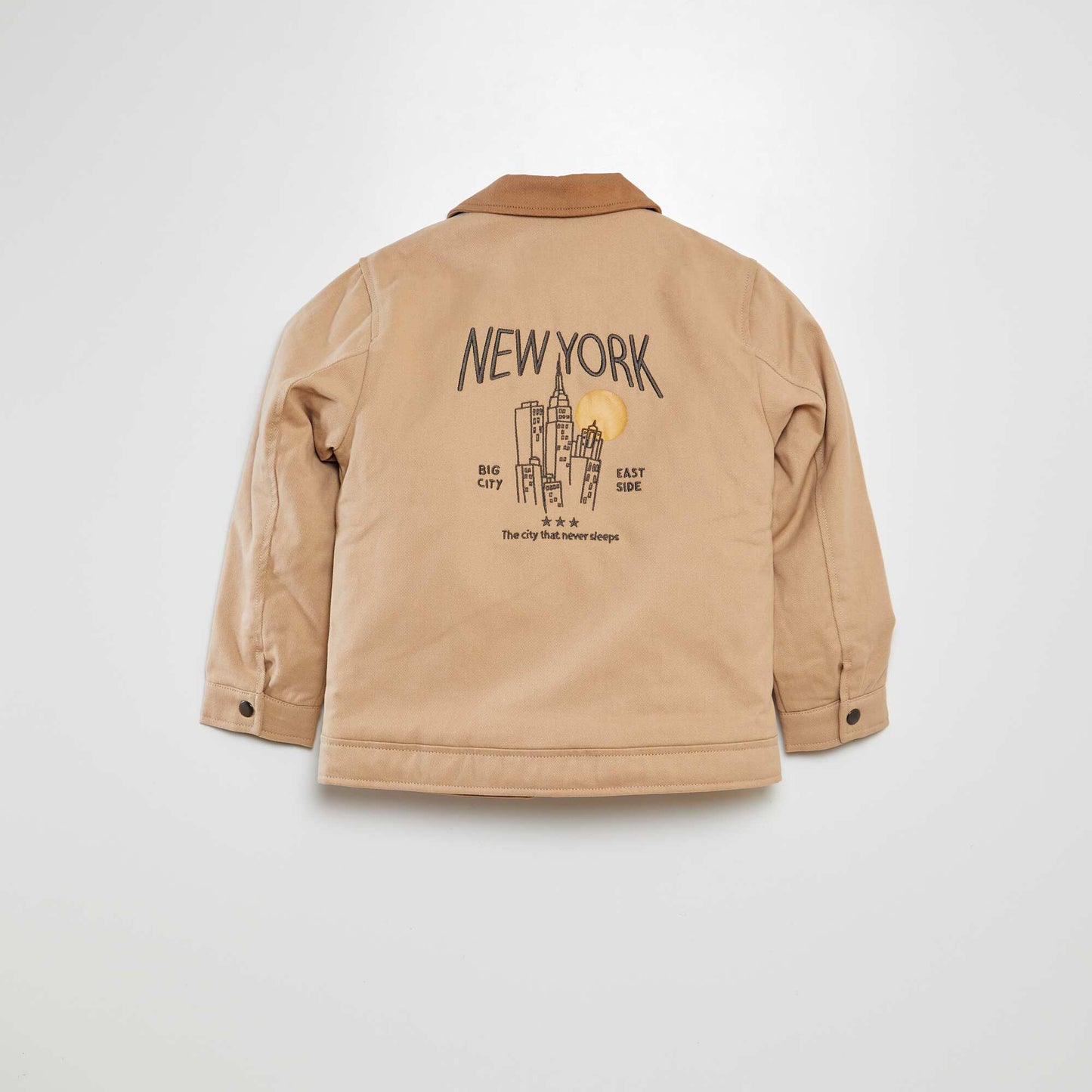 Cropped New York jacket BEIGE