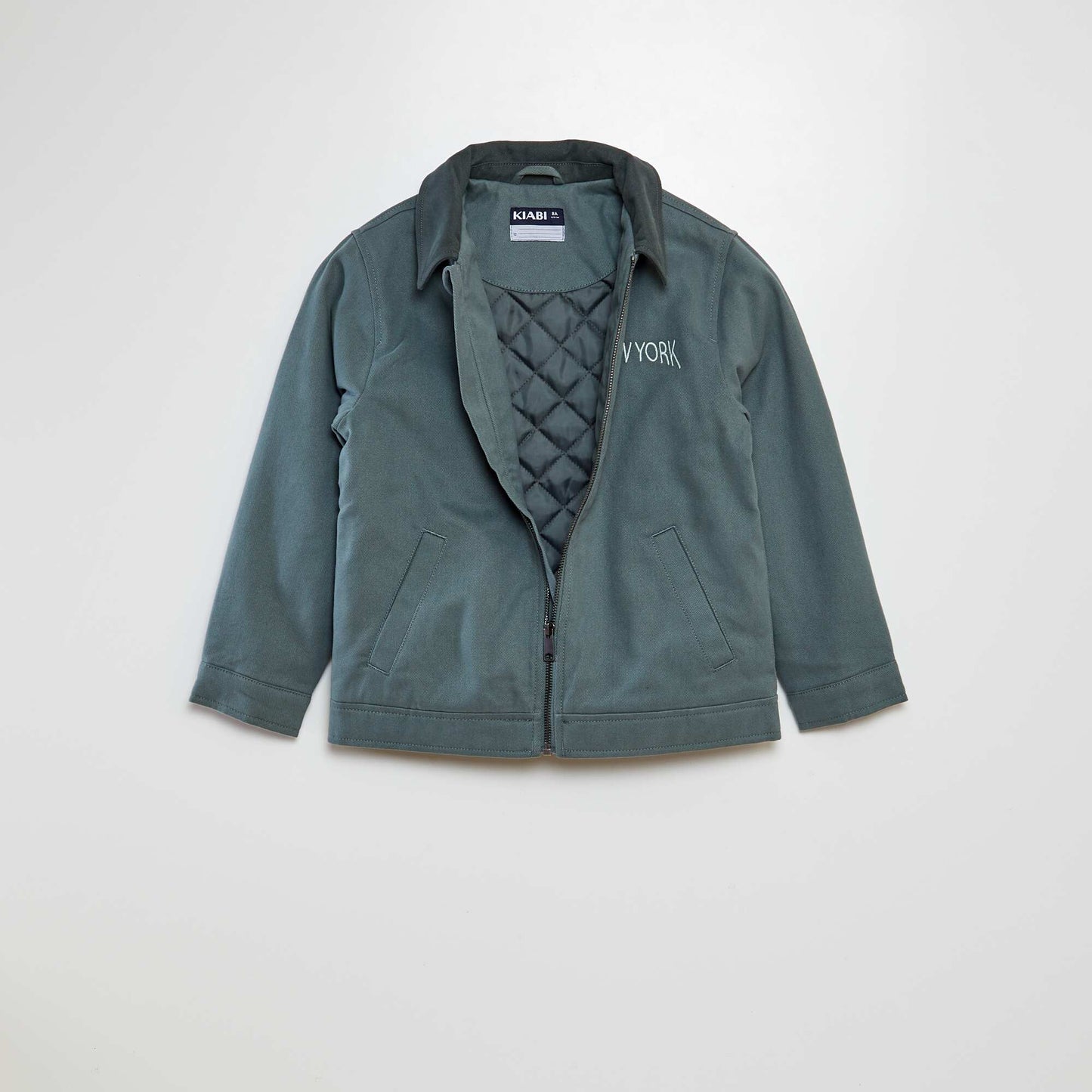 Cropped New York jacket GREEN