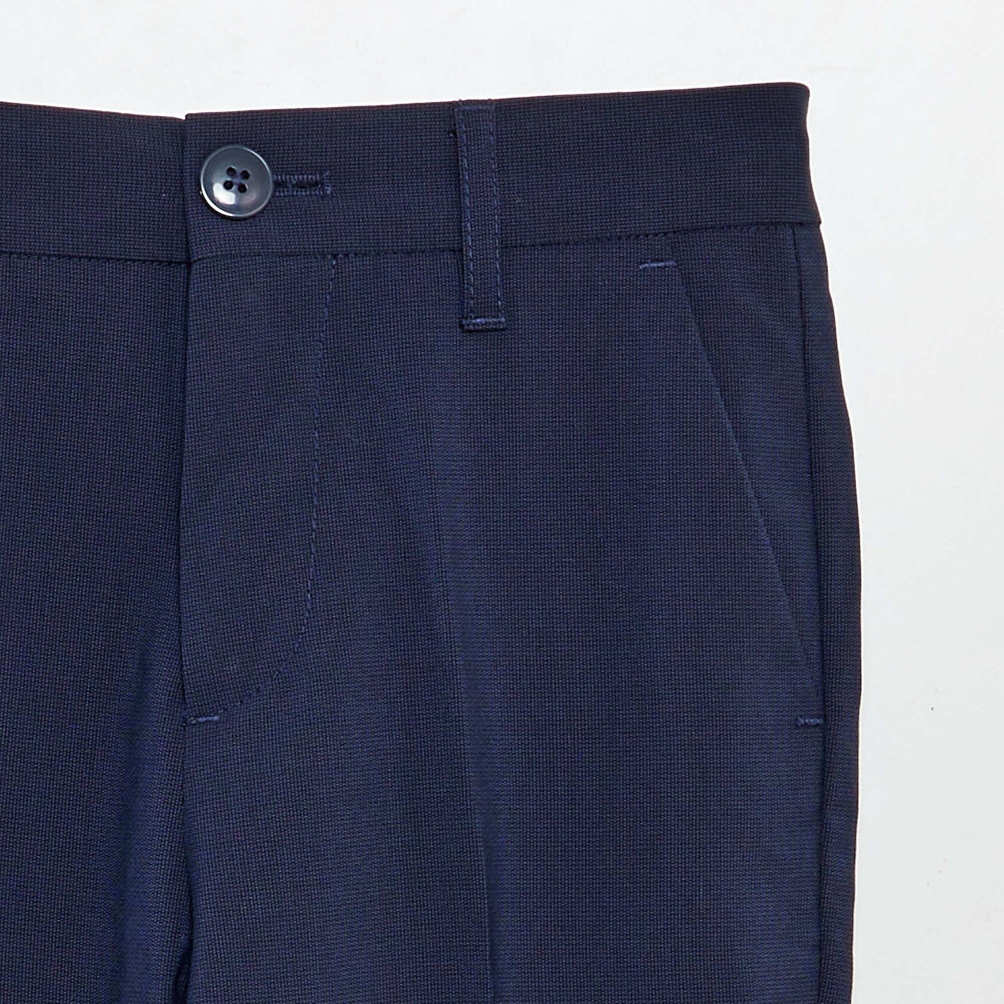 Slim-fit suit trousers blue