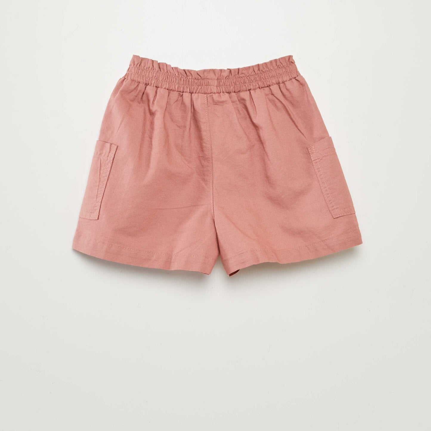 Straight-cut Oxford shorts PINK