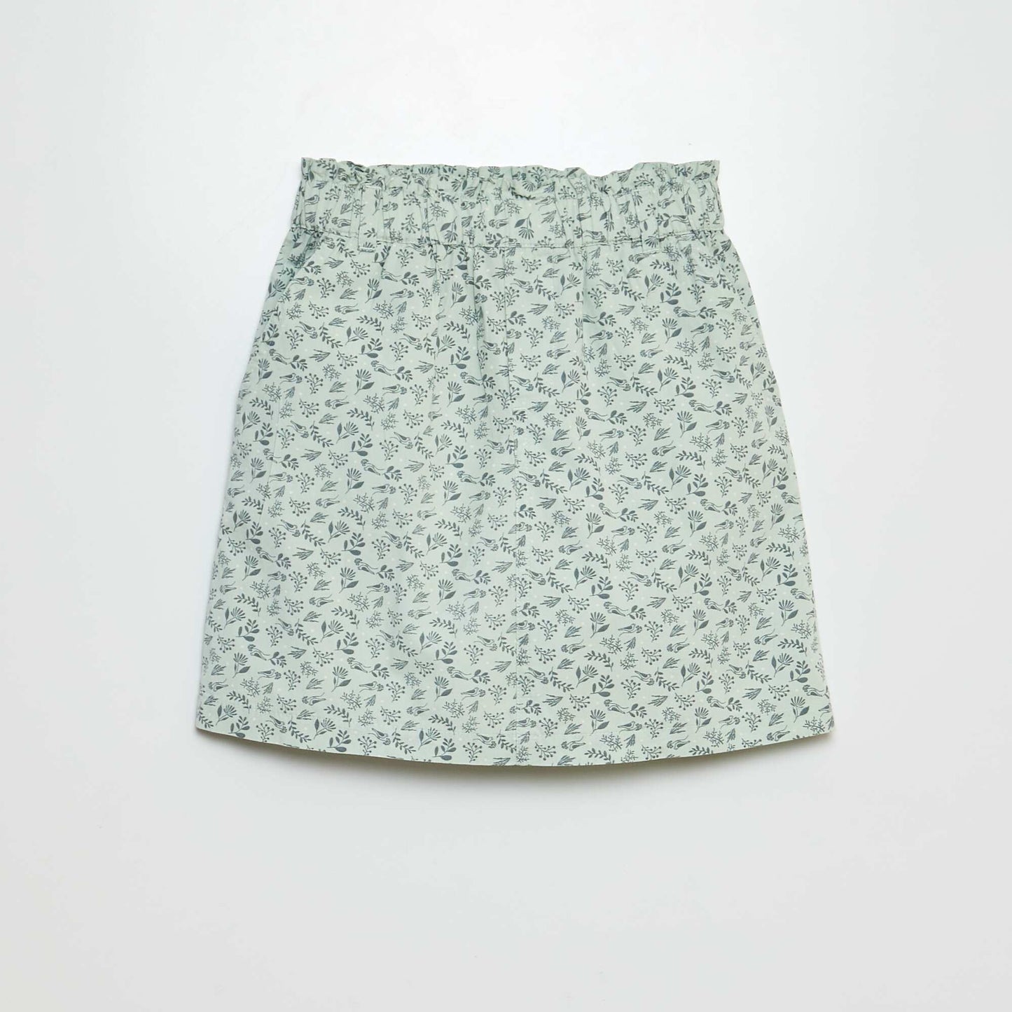 Lightweight printed skirt WHITE