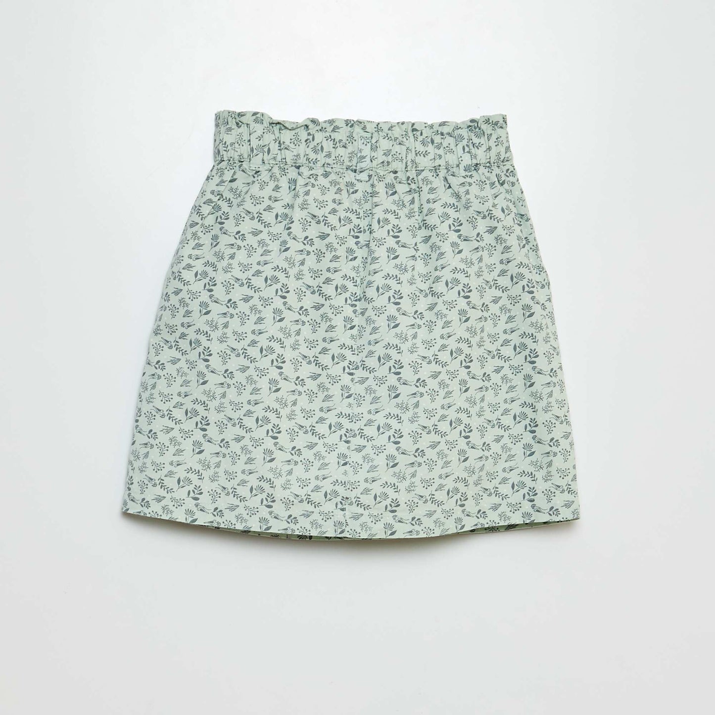 Lightweight printed skirt WHITE