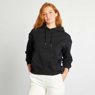 Plain hoodie BLACK