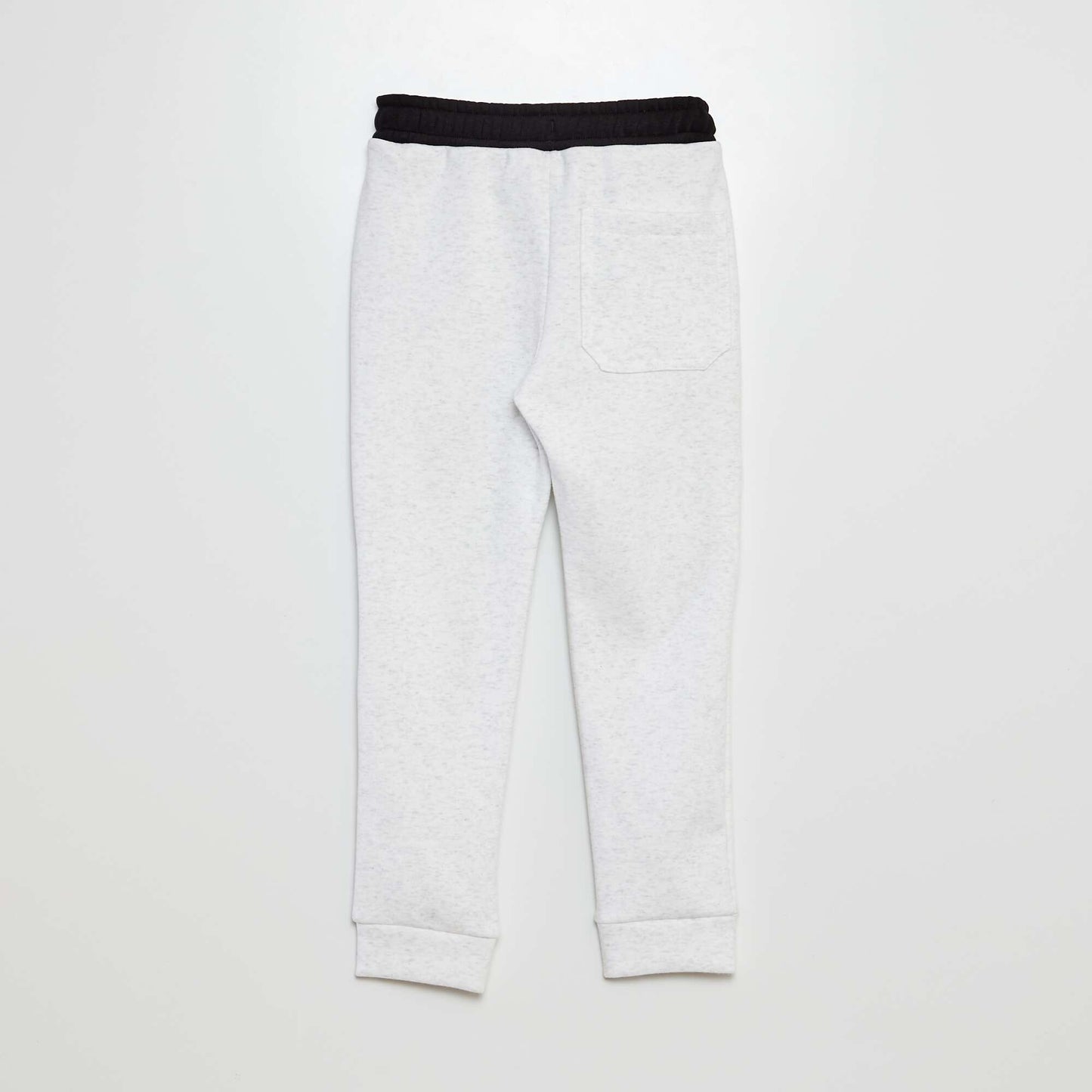 Joggers with velour lining WHITE