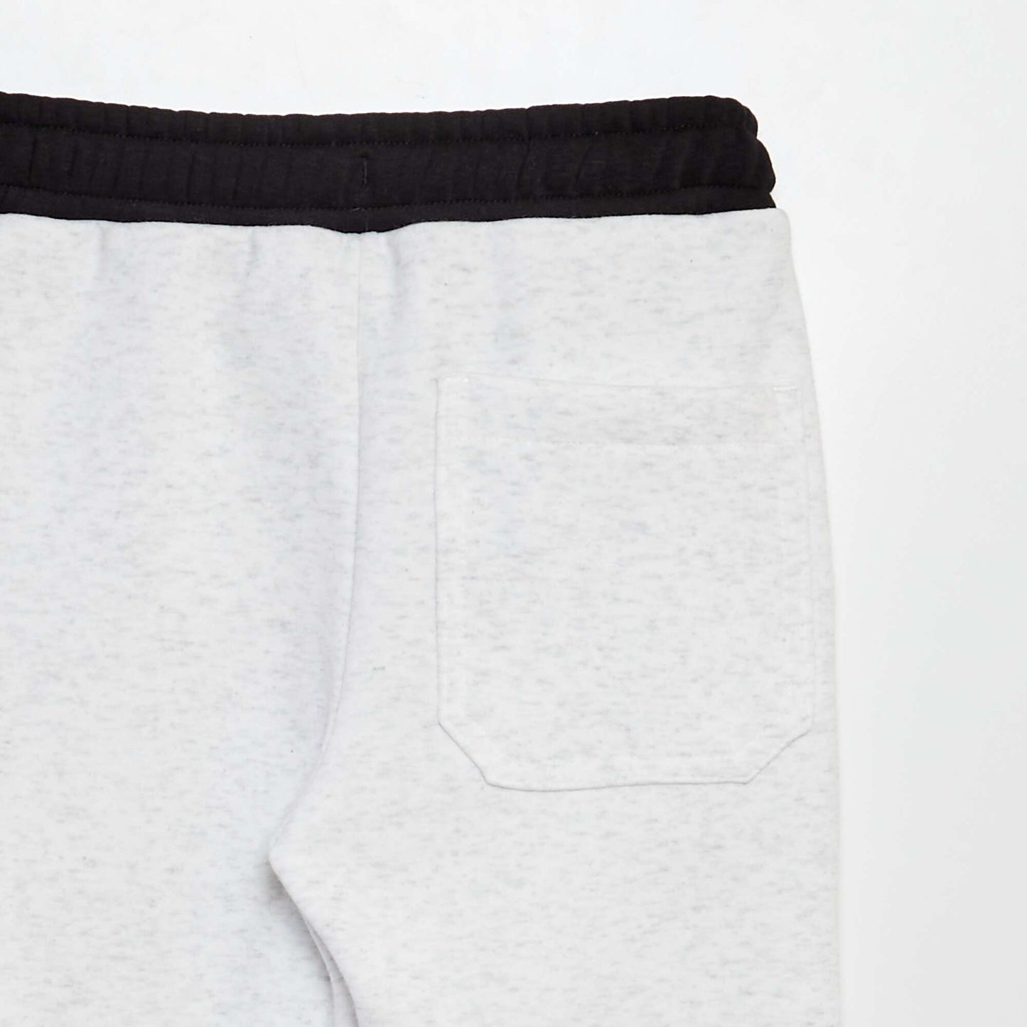 Joggers with velour lining WHITE