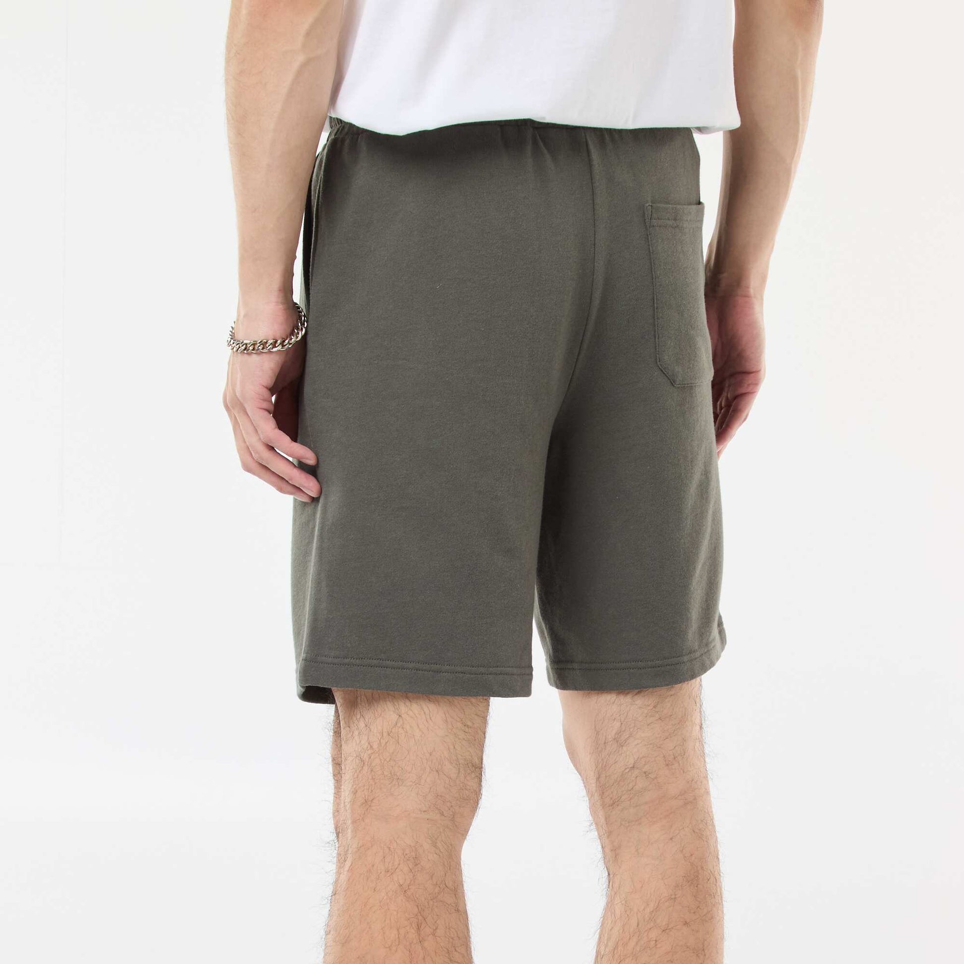 Lightweight fleece Bermuda shorts KHAKI