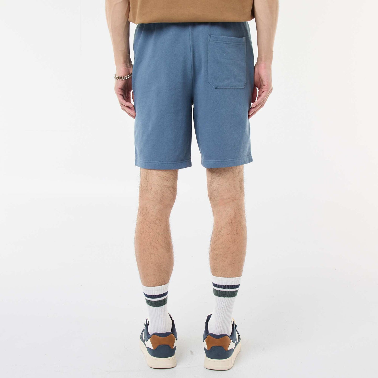 Lightweight fleece Bermuda shorts BLUE