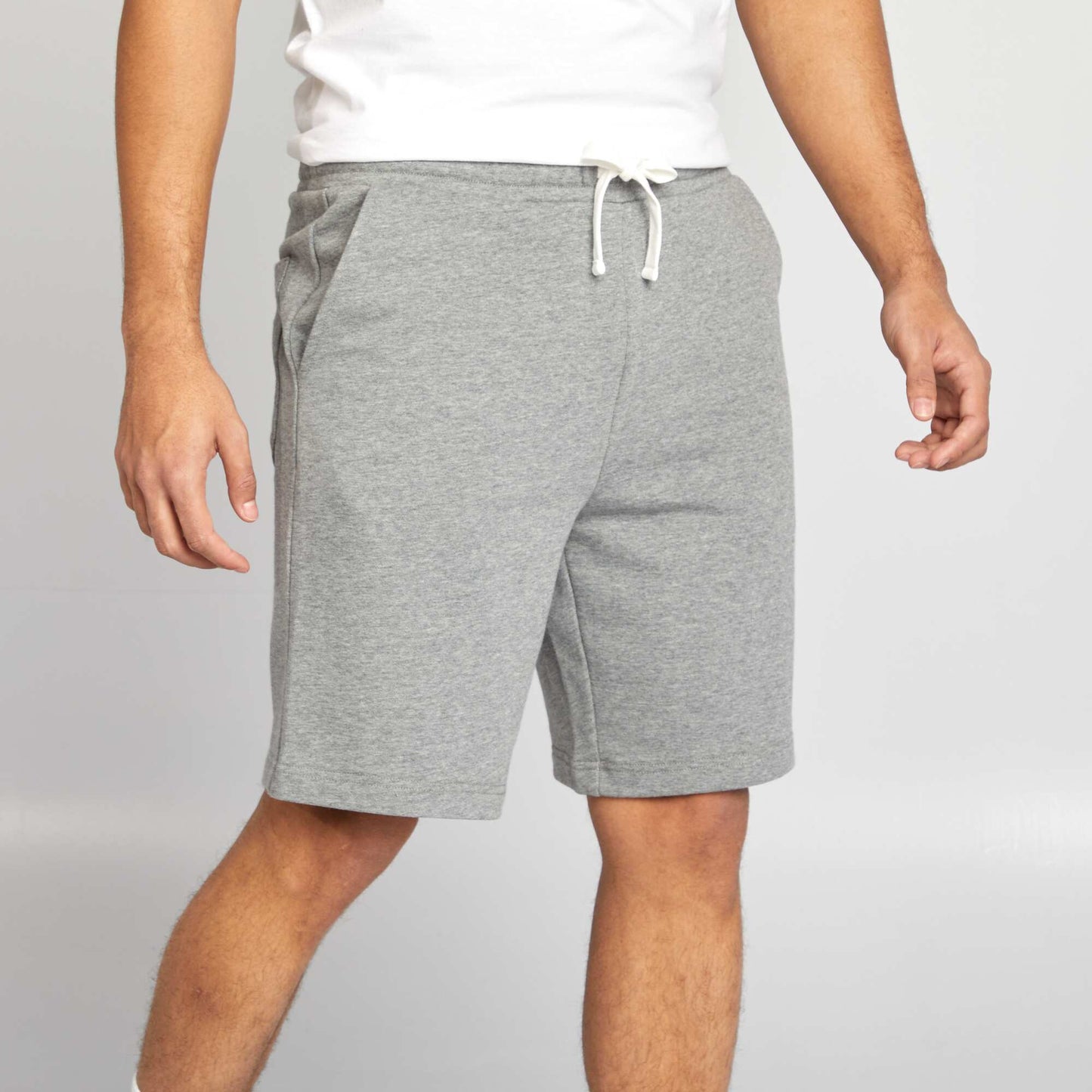 Lightweight sweatshirt fabric Bermuda shorts GREY