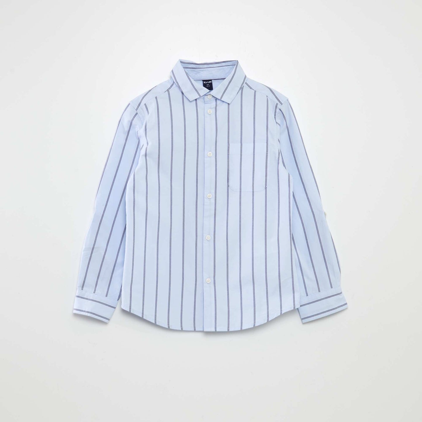 Striped poplin shirt WHITE