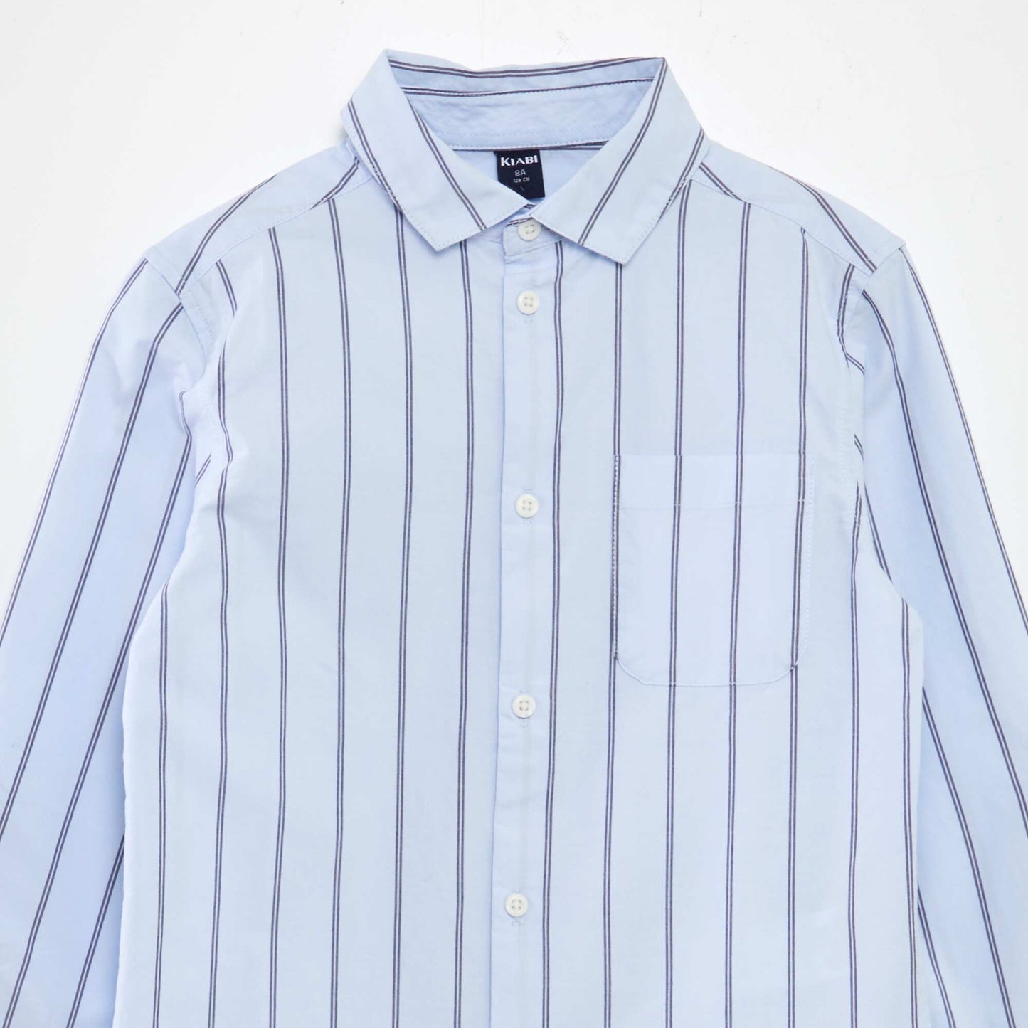 Striped poplin shirt WHITE