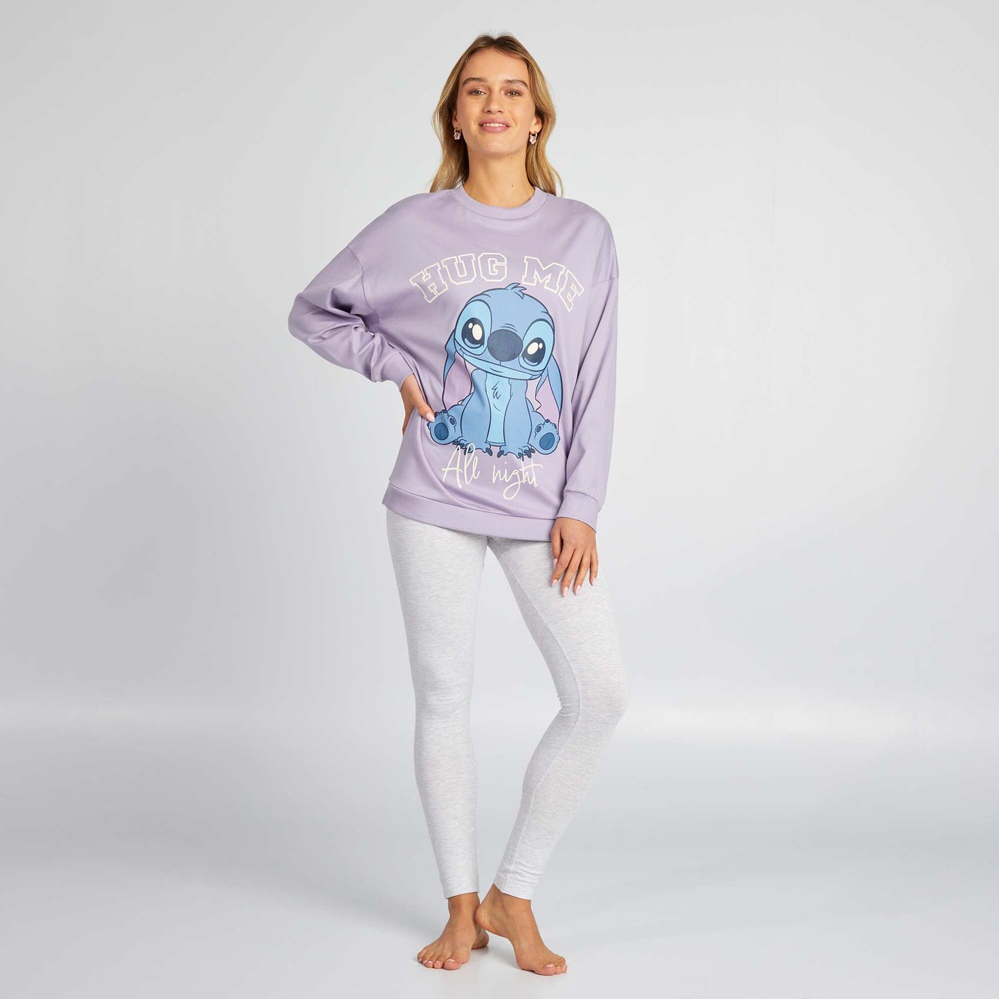 Stitch pyjama set - 2-piece set PURPLE