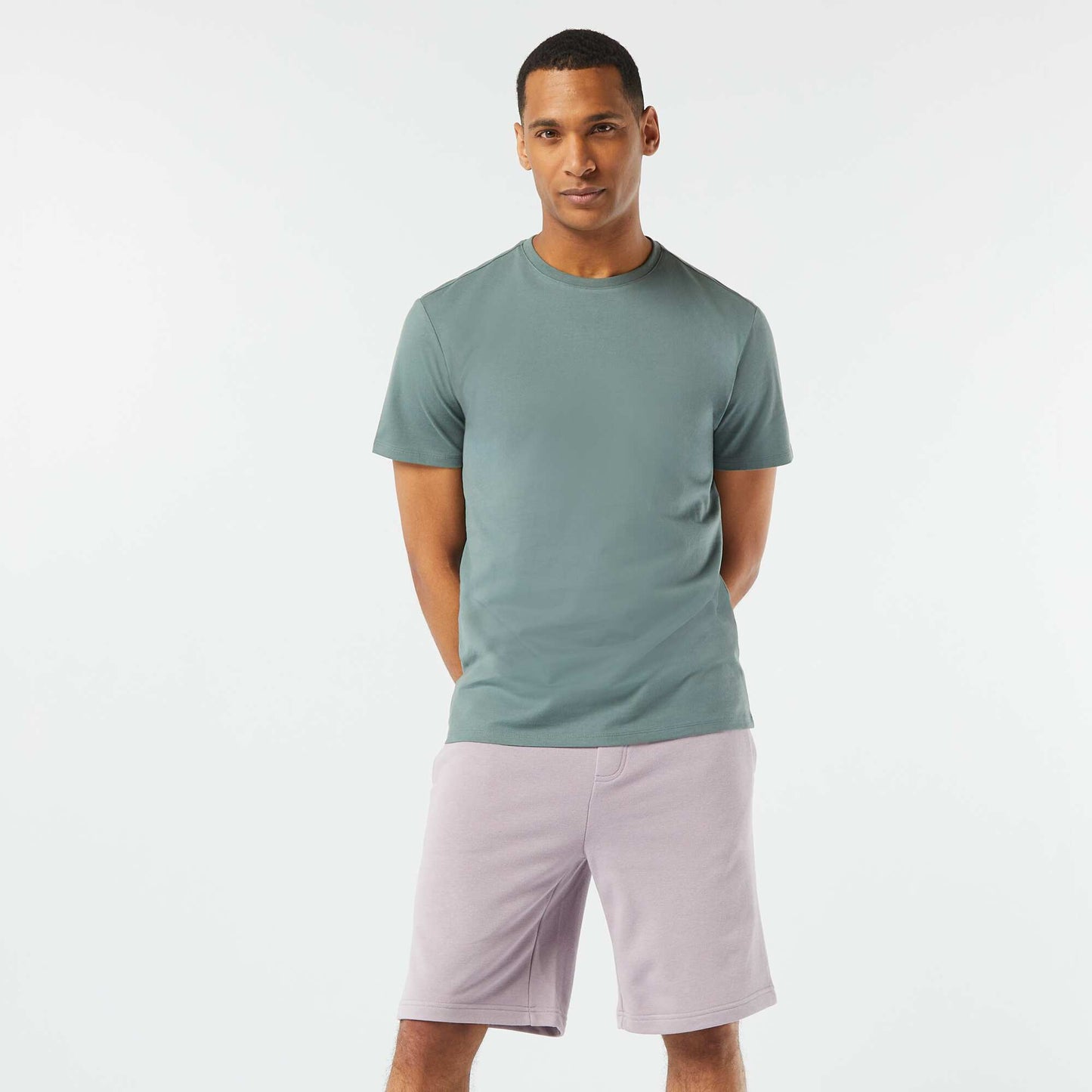 Plain Bermuda short joggers PURPLE