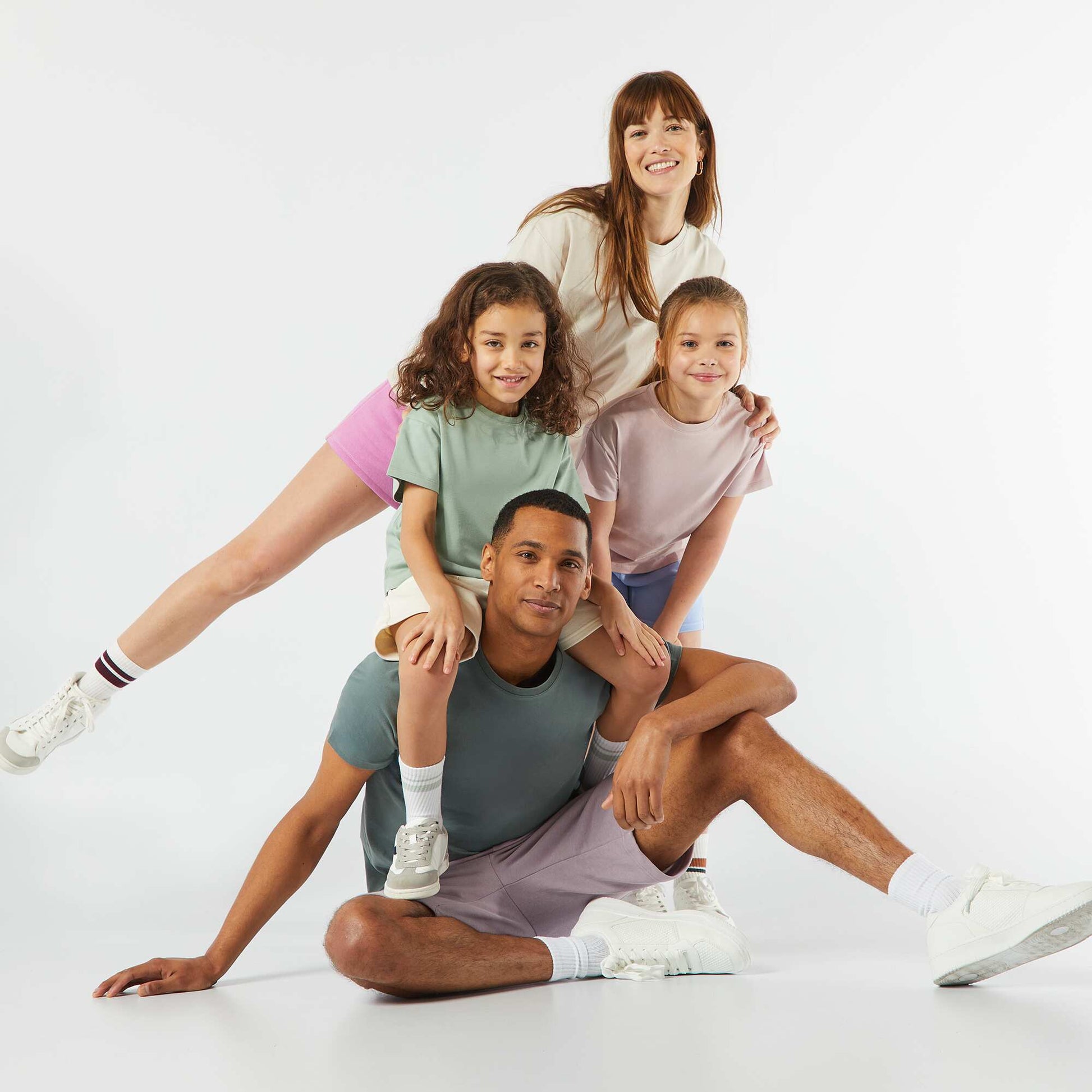 Plain Bermuda short joggers PURPLE