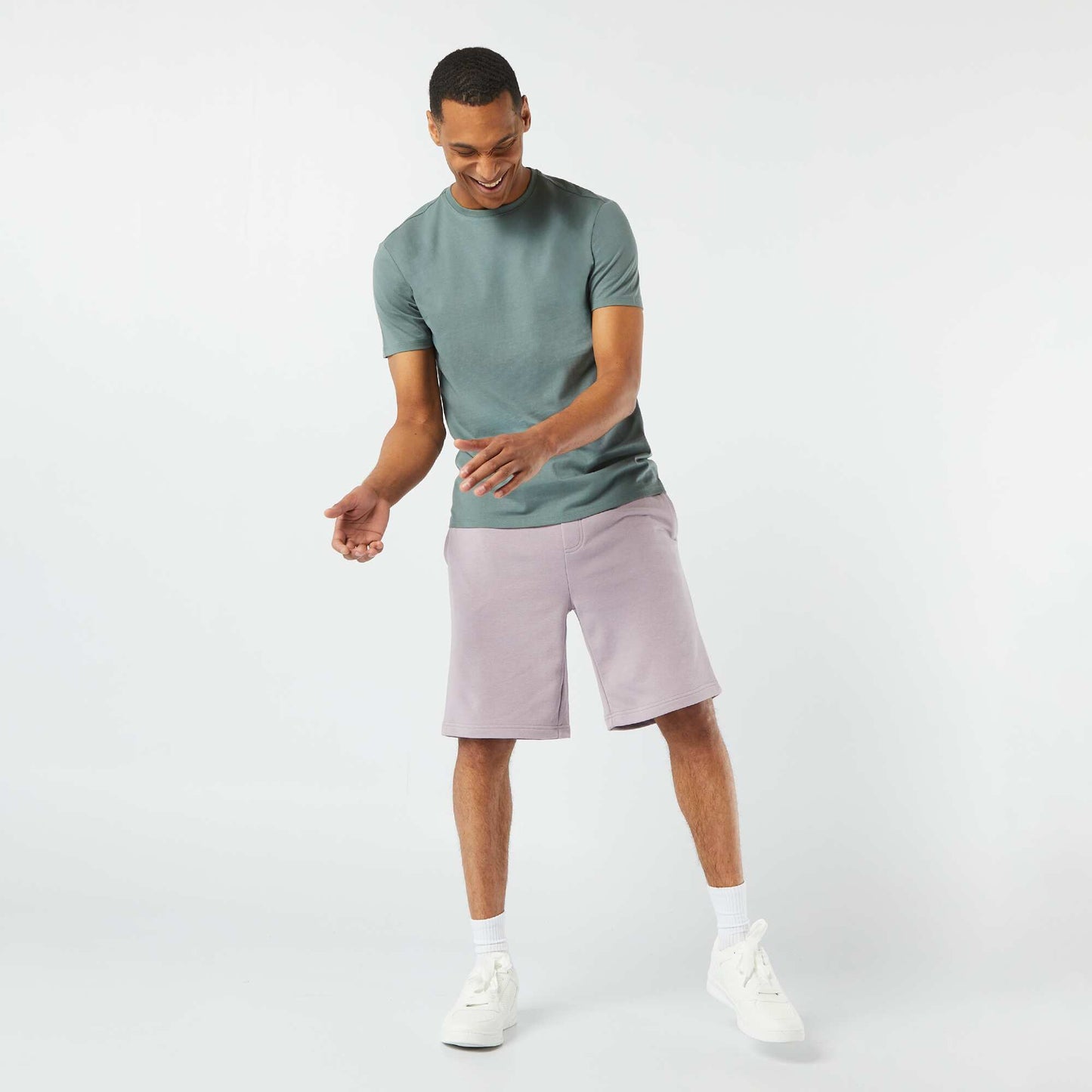 Plain Bermuda short joggers PURPLE