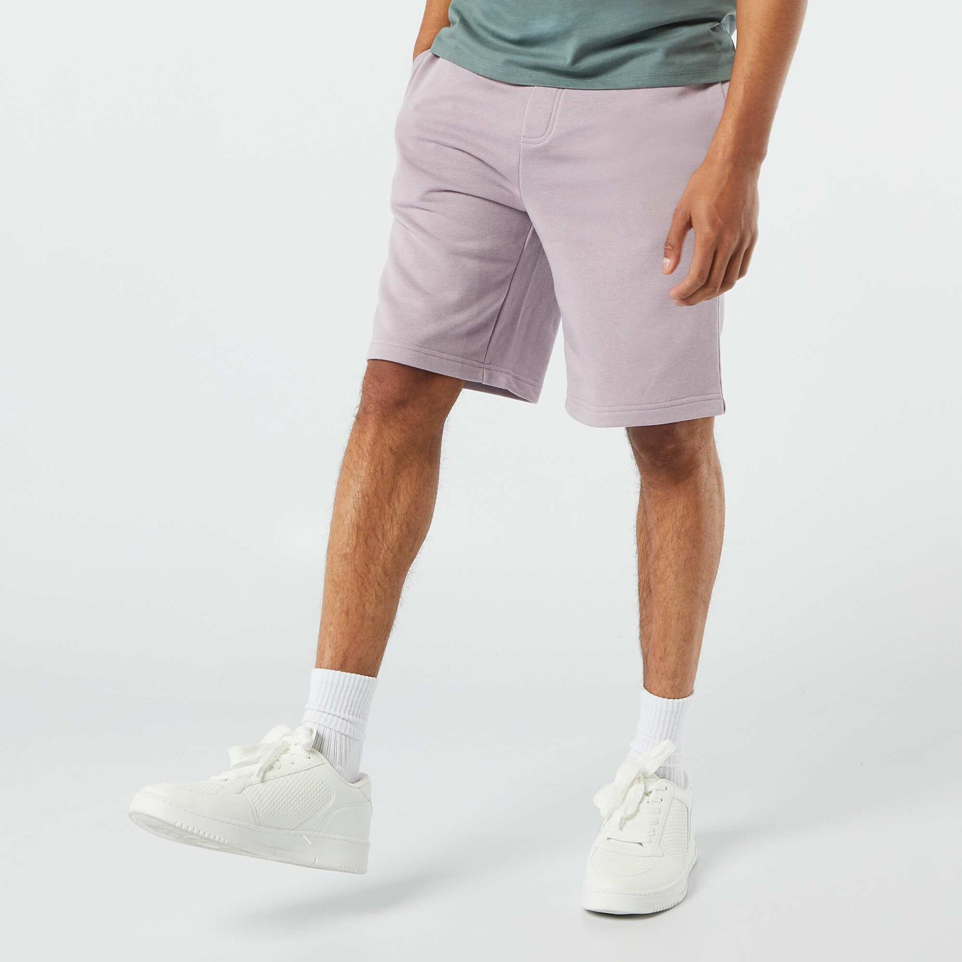 Plain Bermuda short joggers PURPLE