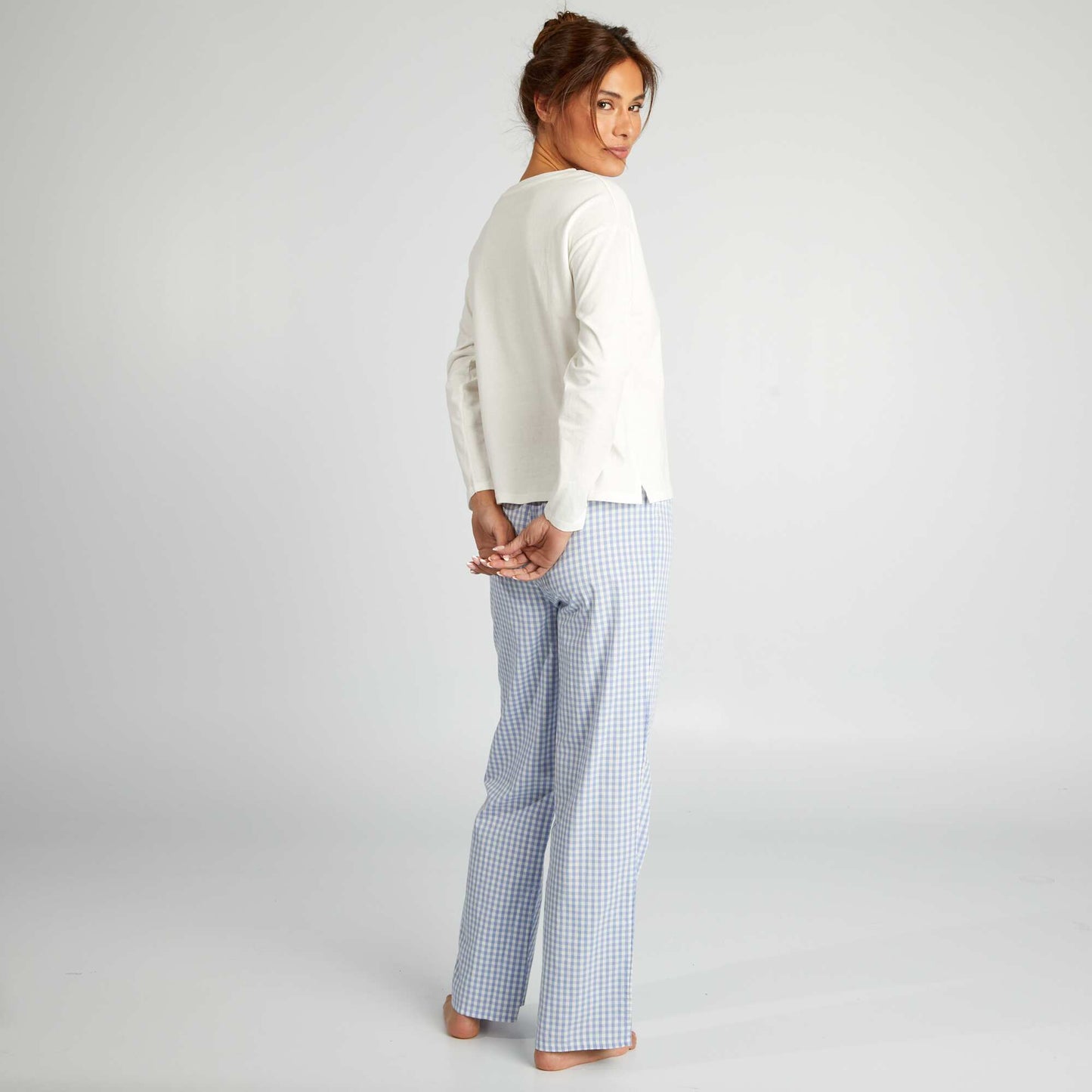 T-shirt and trousers pyjama set - 2-piece set WHITE