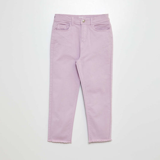 Skinny cropped trousers PURPLE