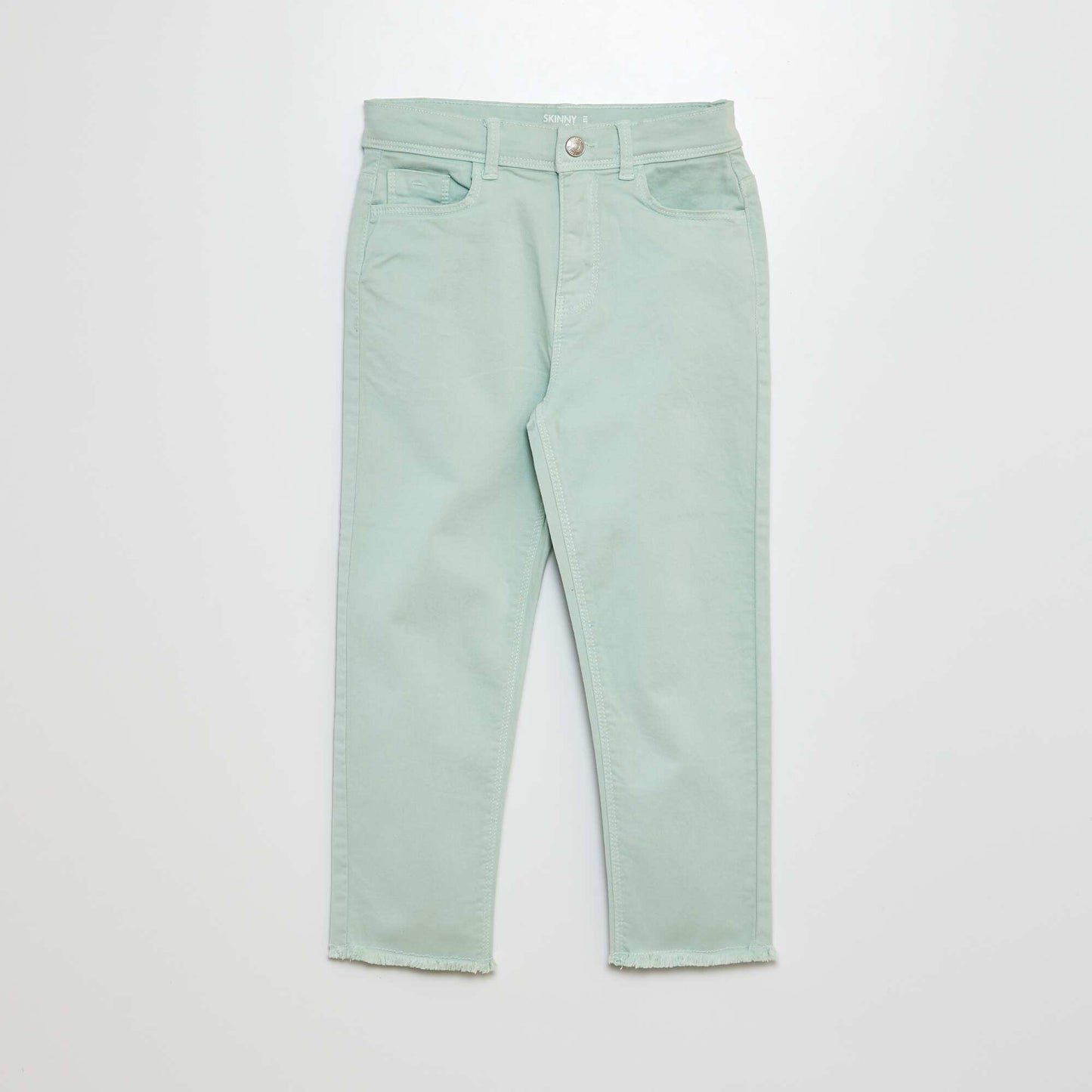 Skinny cropped trousers GREEN