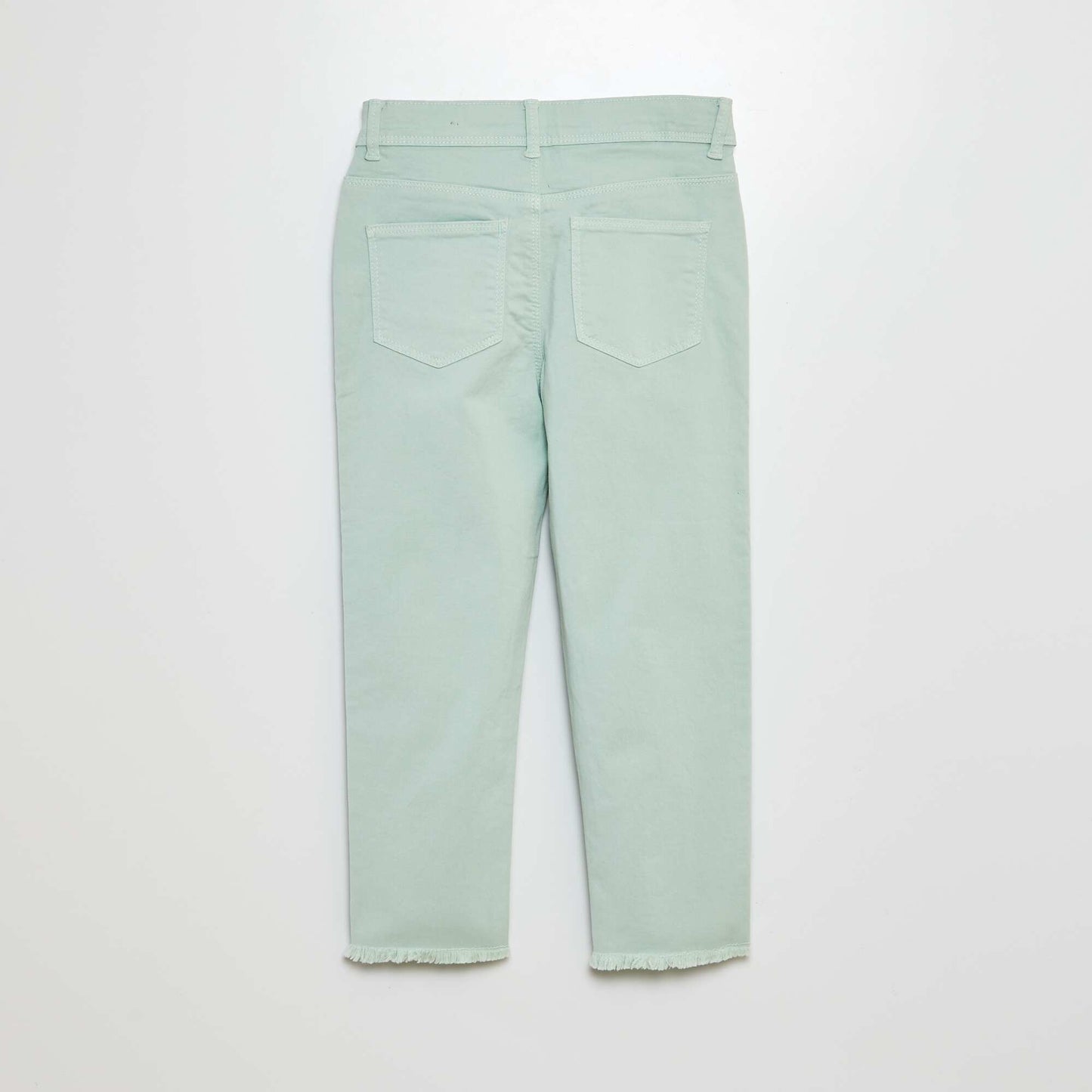 Skinny cropped trousers GREEN