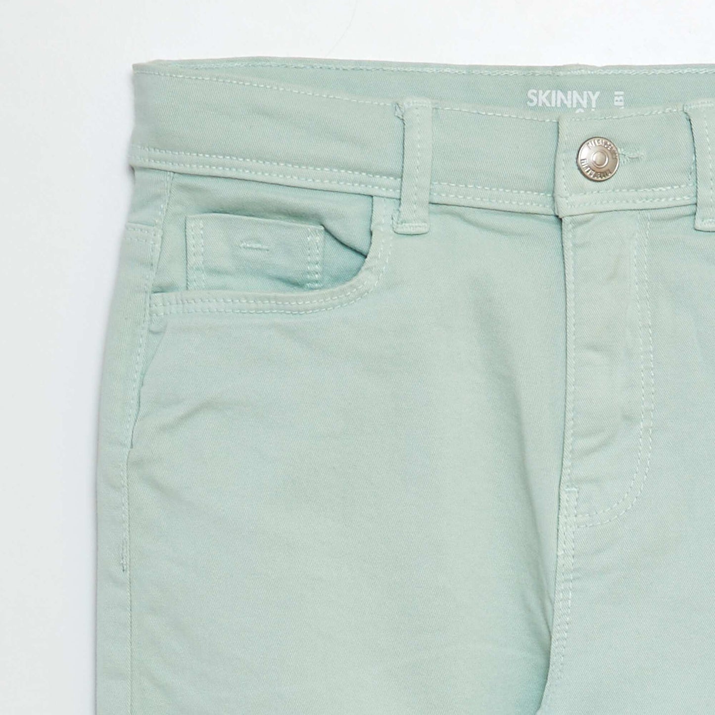 Skinny cropped trousers GREEN