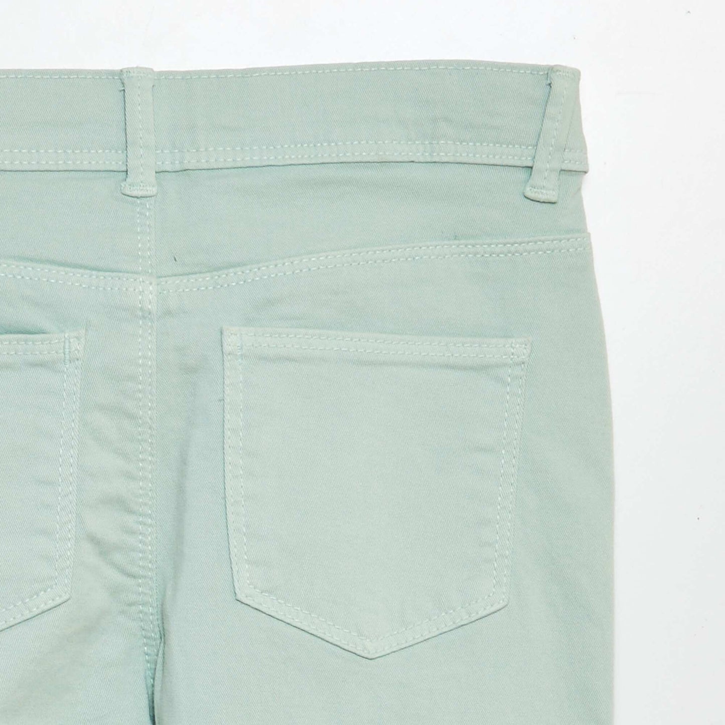 Skinny cropped trousers GREEN